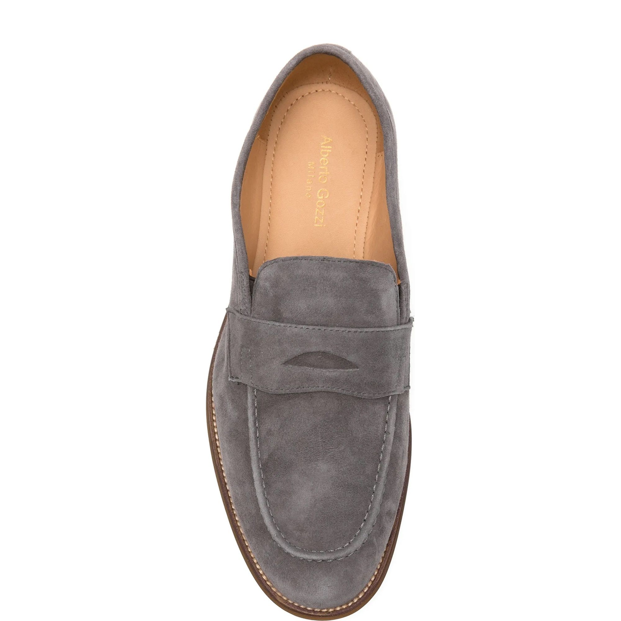 ALBERTO GOZZI Loaferiai vyrams, Pilka, Loafers 4