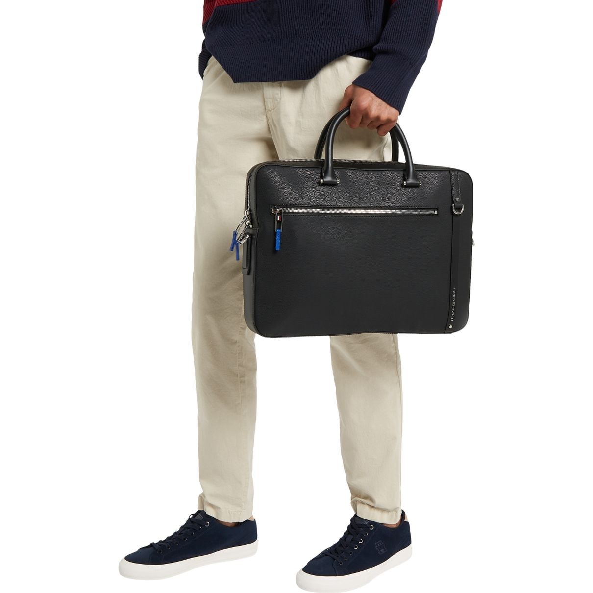 TOMMY HILFIGER Dėklas kompiuteriui vyrams, Juoda, Bus slim computer 5