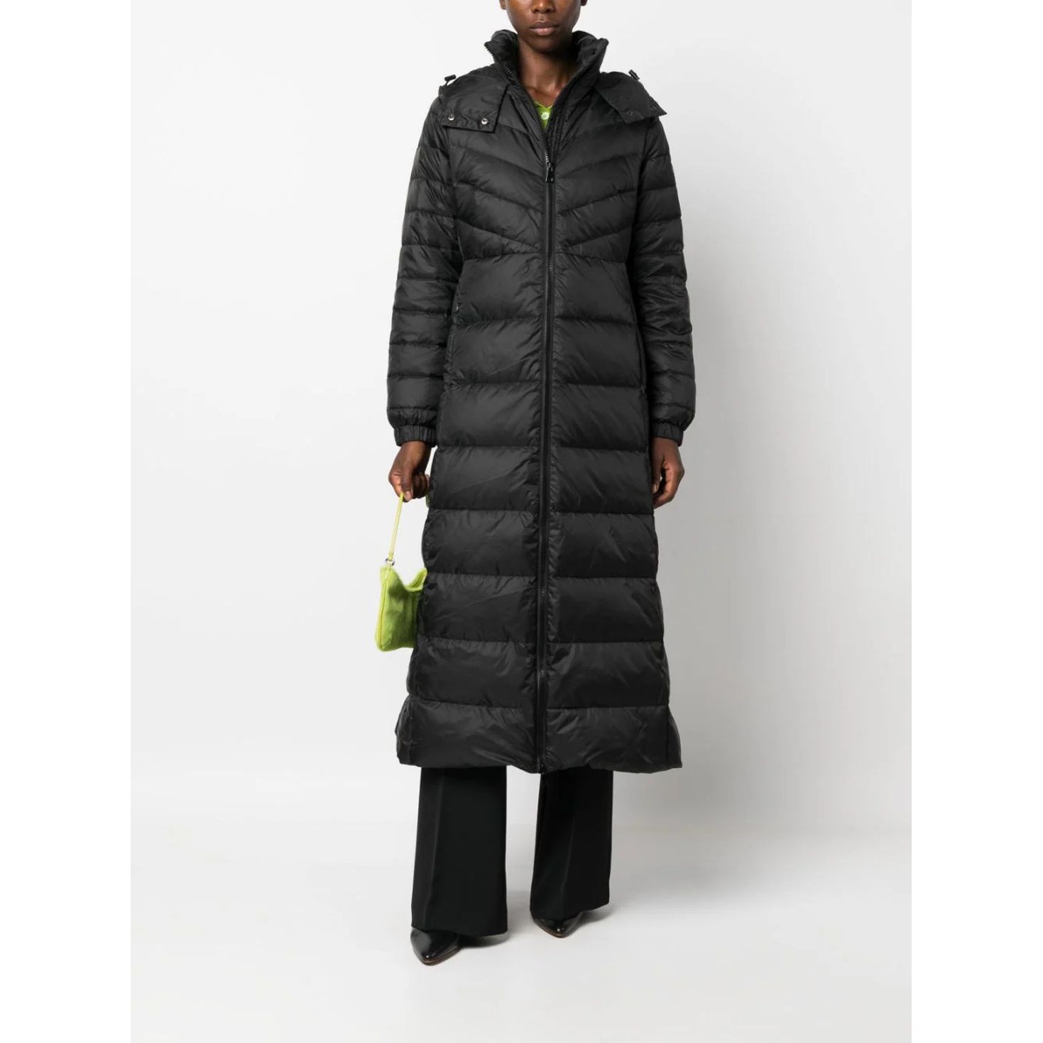 TWINSET Pūkinis paltas moterims, Juoda, Puffed coat 2