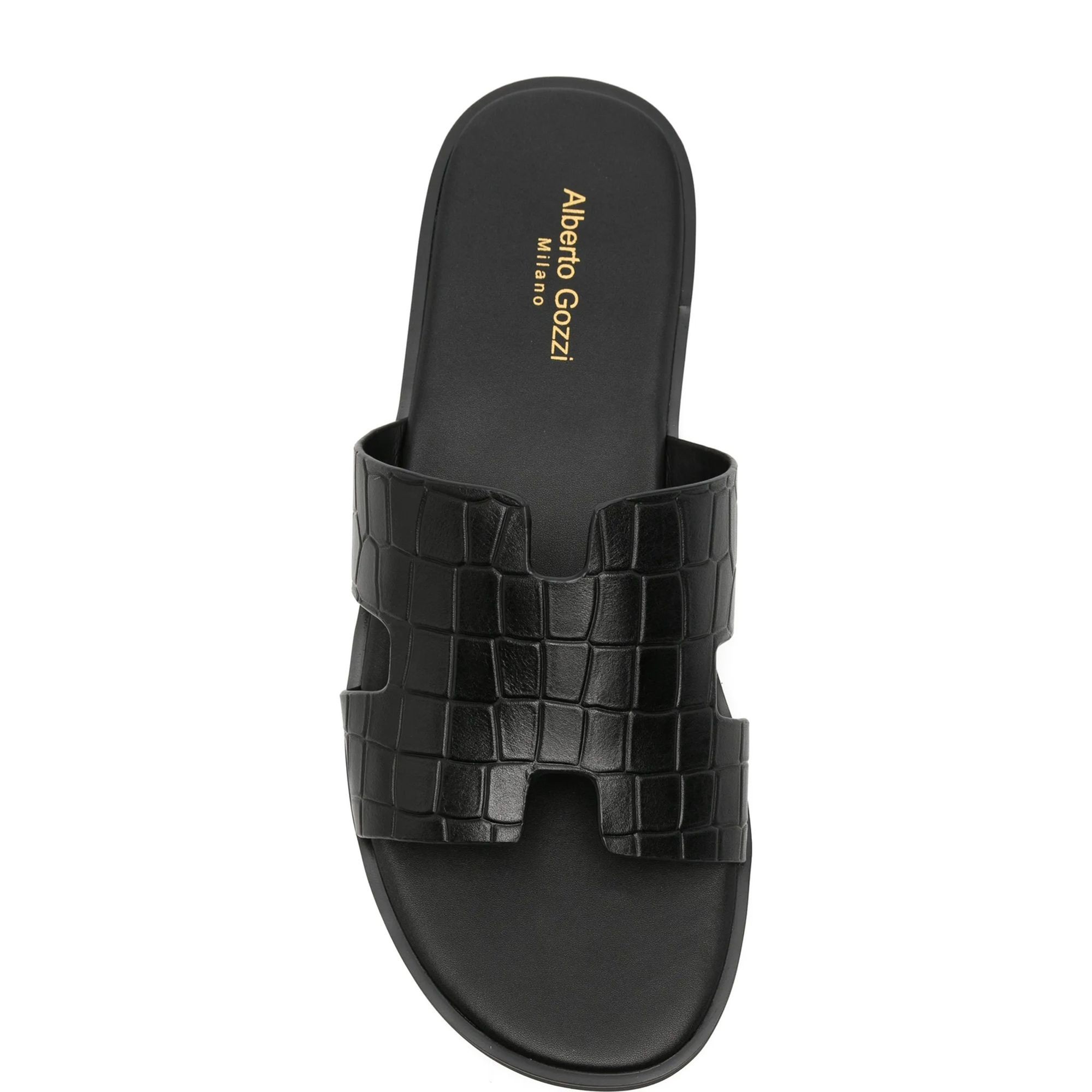 ALBERTO GOZZI Šlepetės vyrams, Juoda, Slippers 4