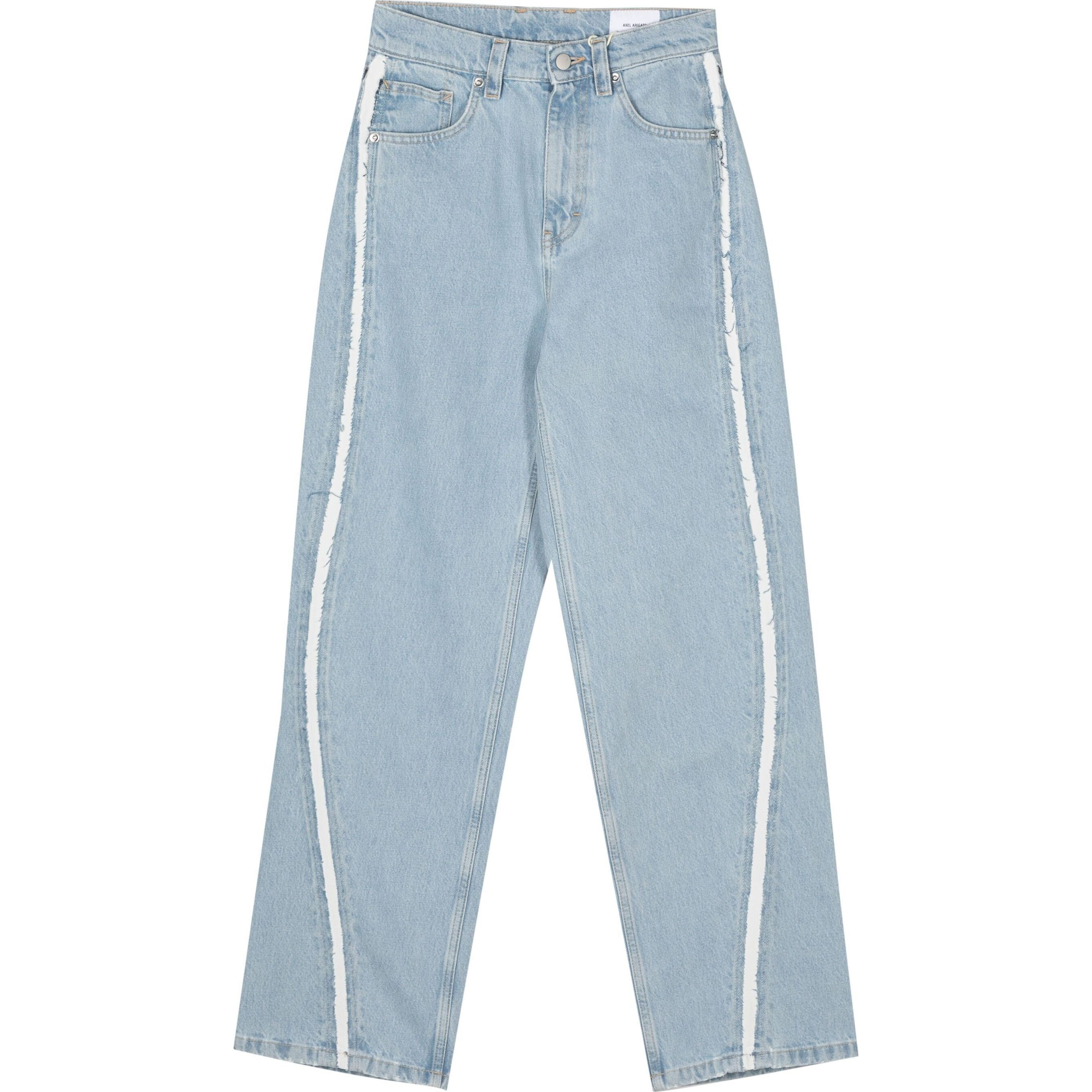 AXEL ARIGATO Tiesūs džinsai moterims, Mėlyna, Studio stripe jeans 1