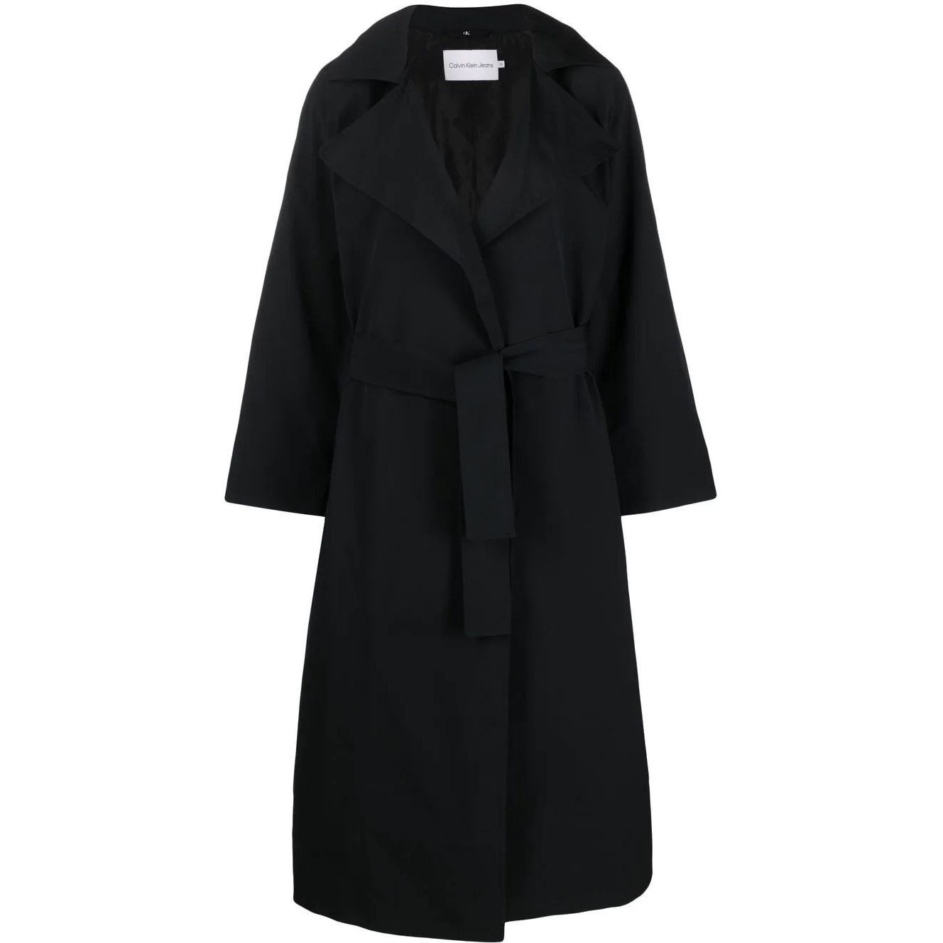 CALVIN KLEIN JEANS Lietpaltis moterims, Juoda, Oversized trench coat 1