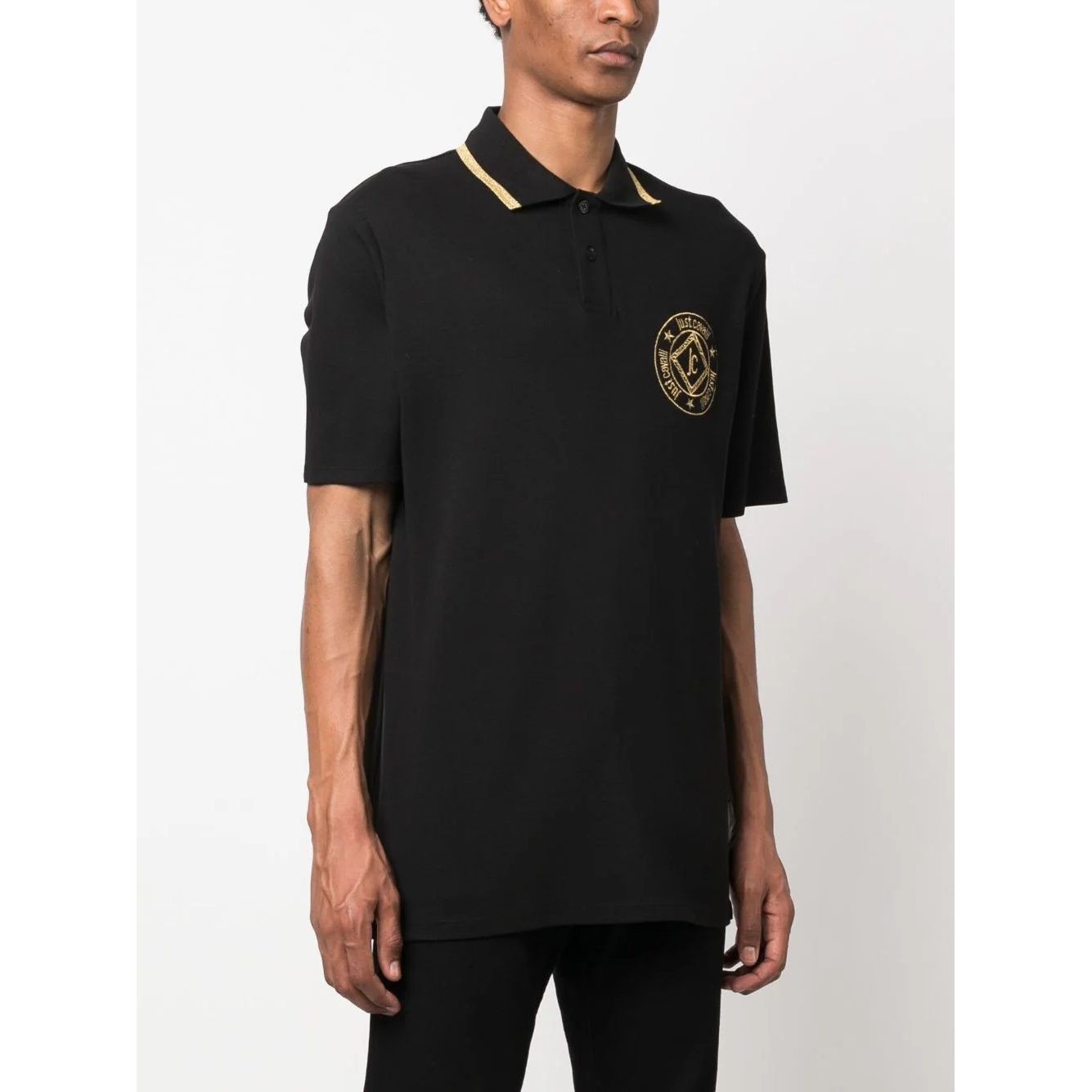 JUST CAVALLI Polo marškiniai trumpos rank. vyrams, Juoda, Polo shirt 2