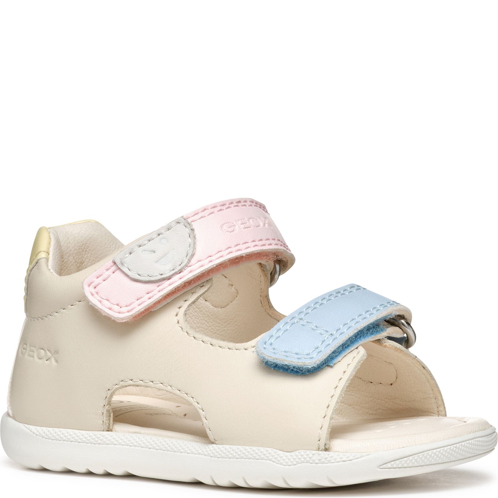 GEOX Basutės mergaitėms, Smėlio, Macchia sandals 1