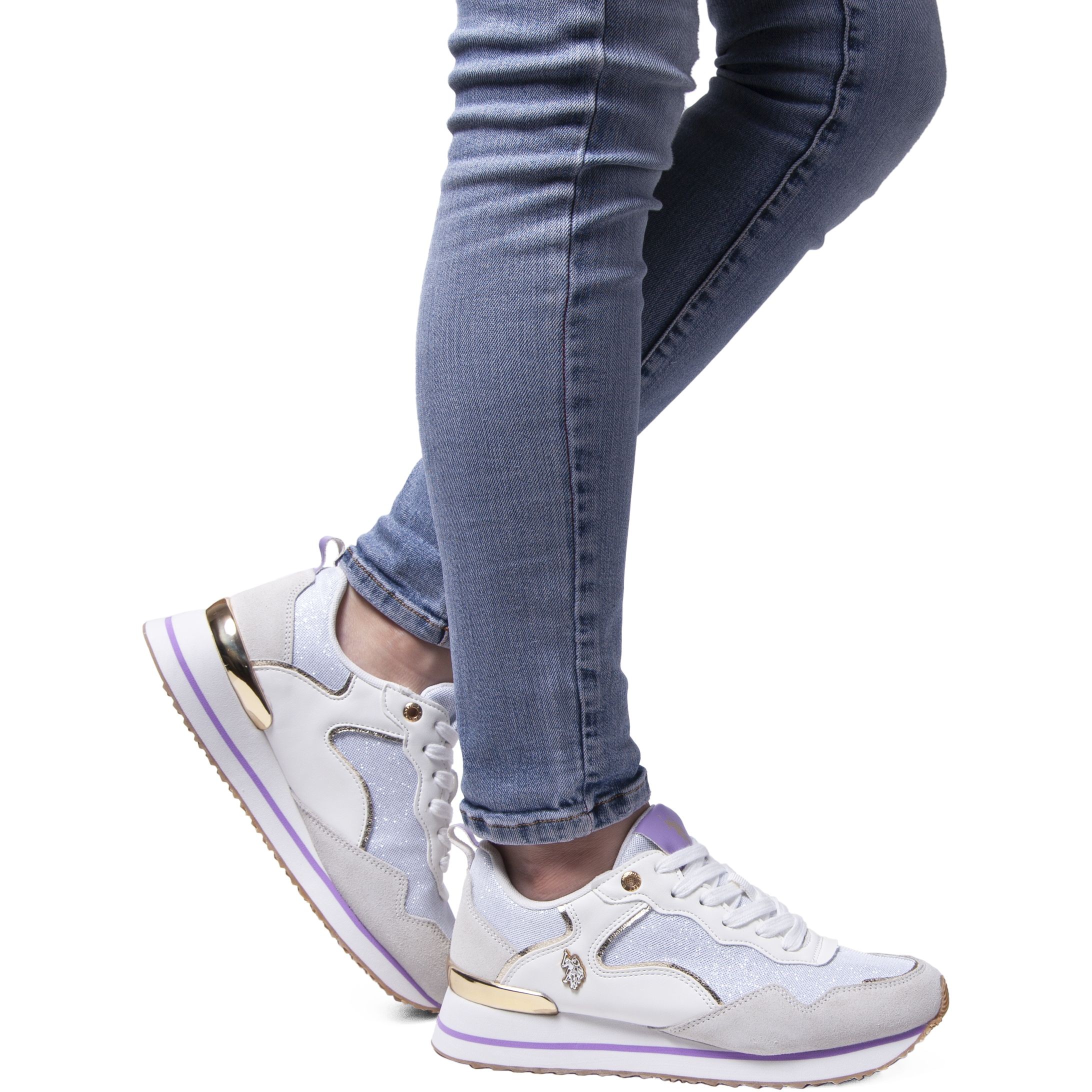 U.S.POLO Sportiniai bateliai moterims, Balta, SPORT SHOE 6