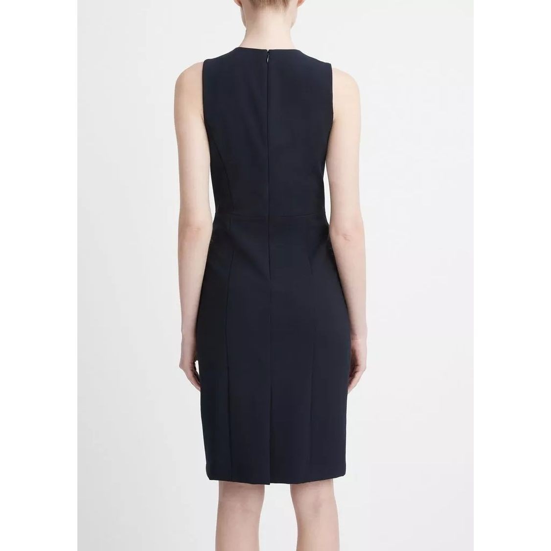 VINCE Midi suknelė moterims, Mėlyna, Seamed front sheath dress 3