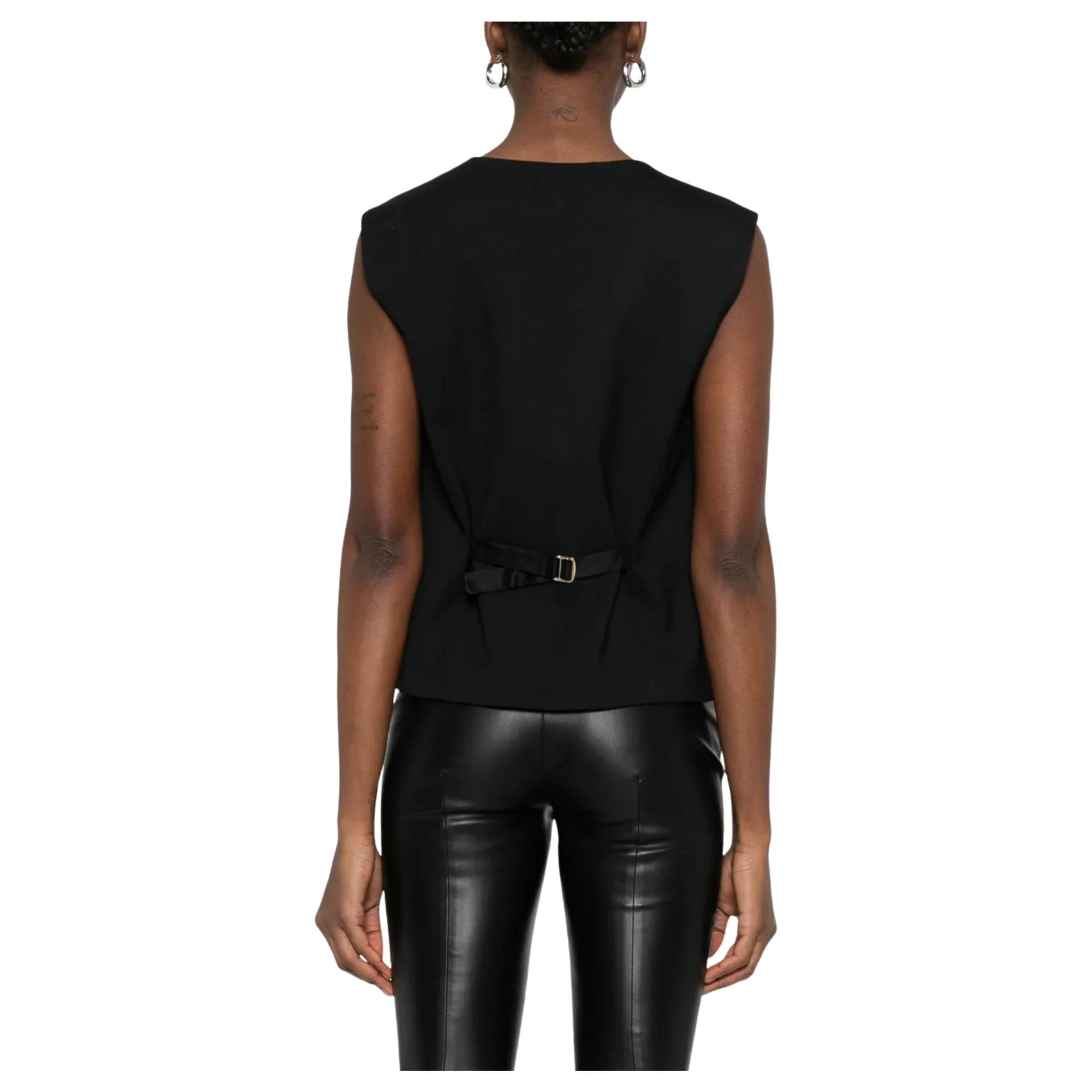 PINKO Liemenė moterims, Juoda, Ketchup gilet 4