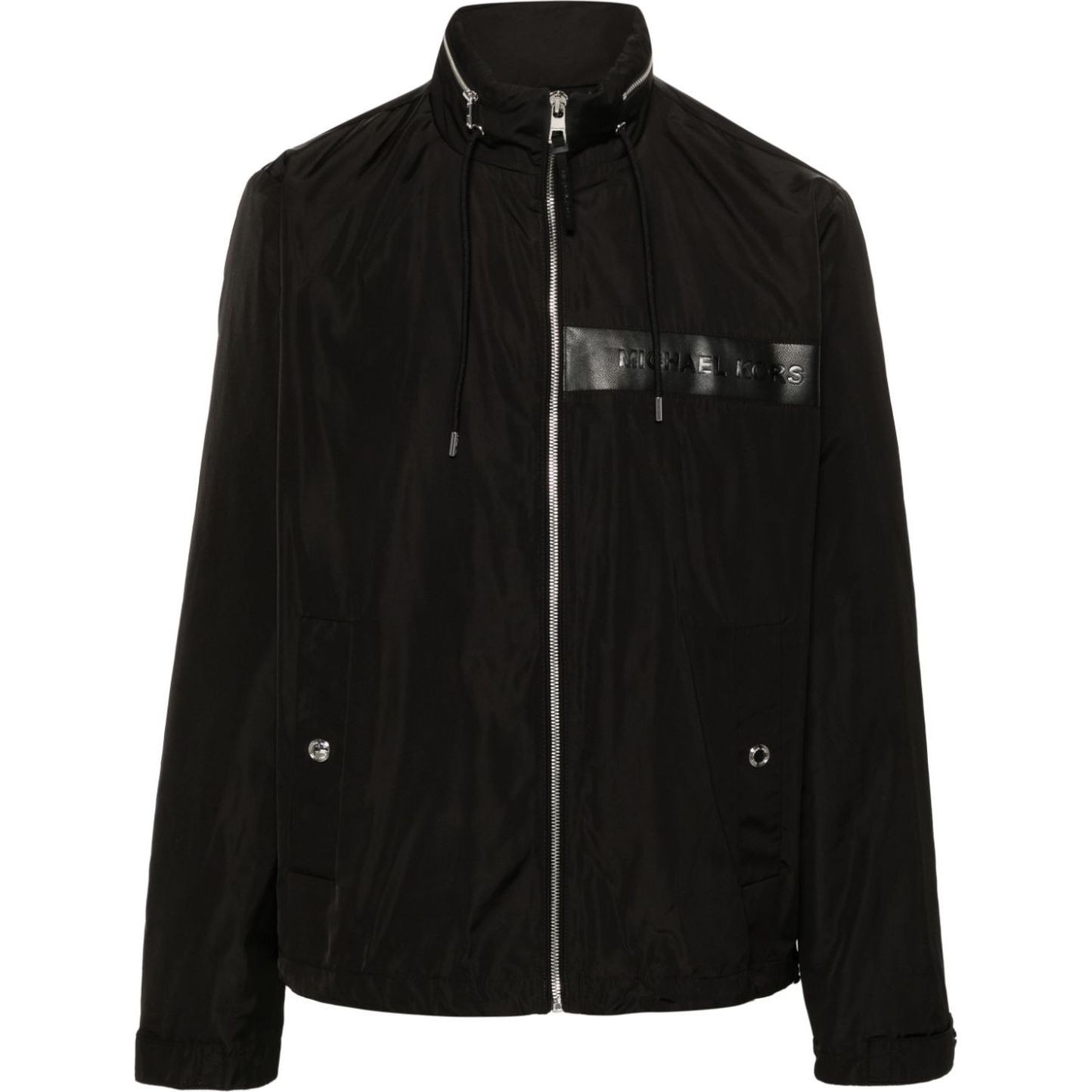 MICHAEL KORS Neperpučiama striukė vyrams, Juoda, Nylon mk windbreaker