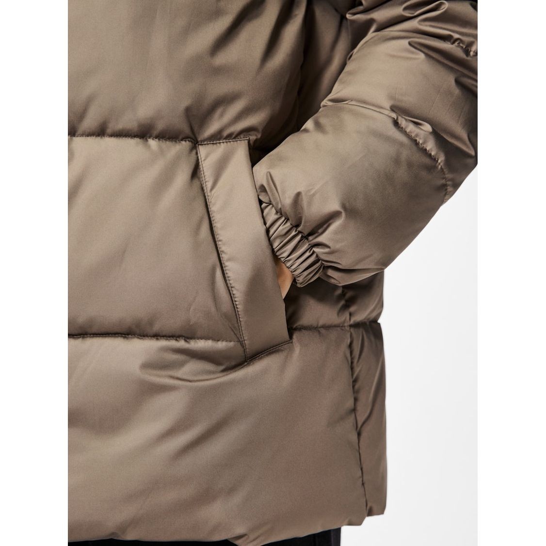 PIECES Pūkinė striukė moterims, Ruda, Maddie puffer jacket 6