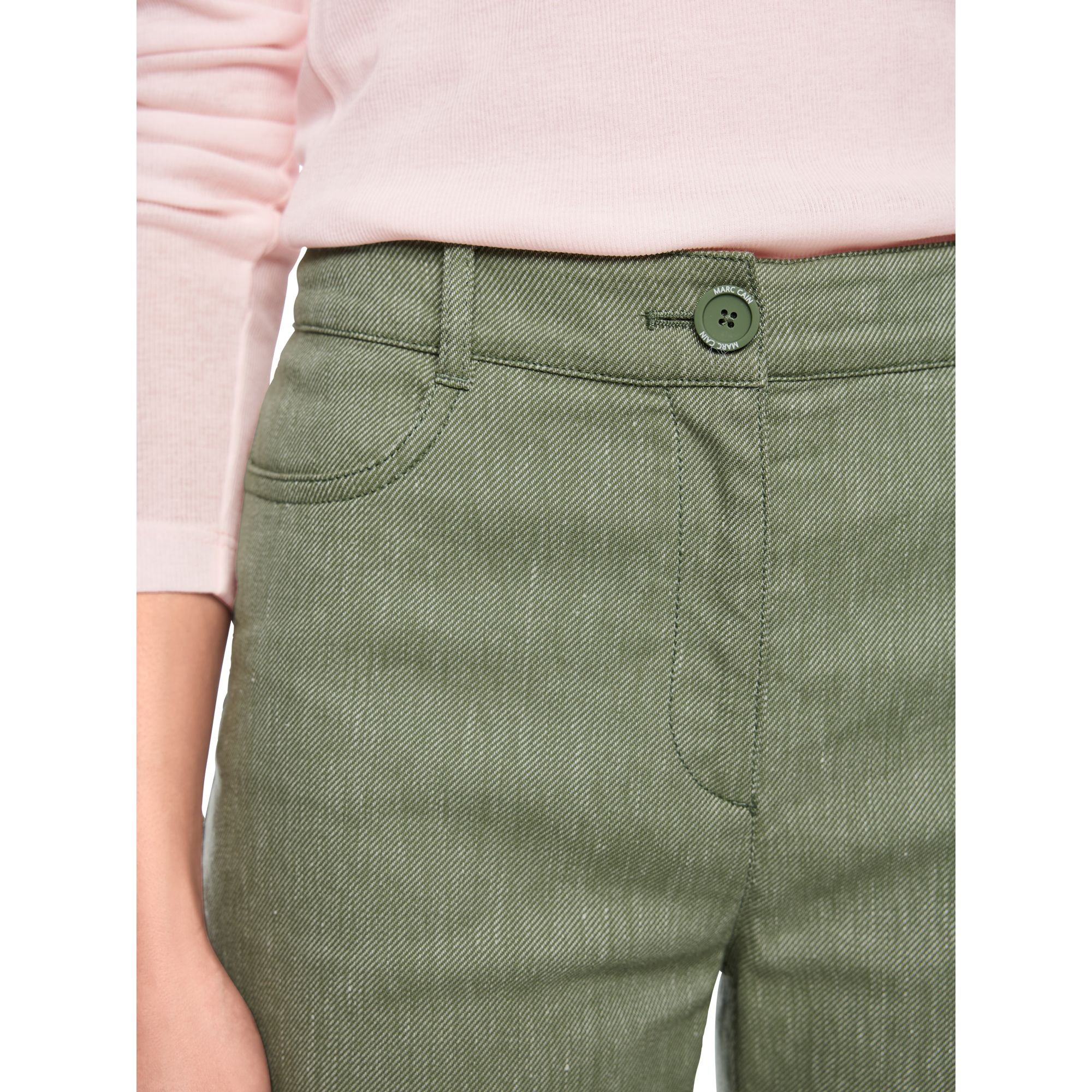 MARC CAIN Kelnės moterims, Žalia, Pants 4