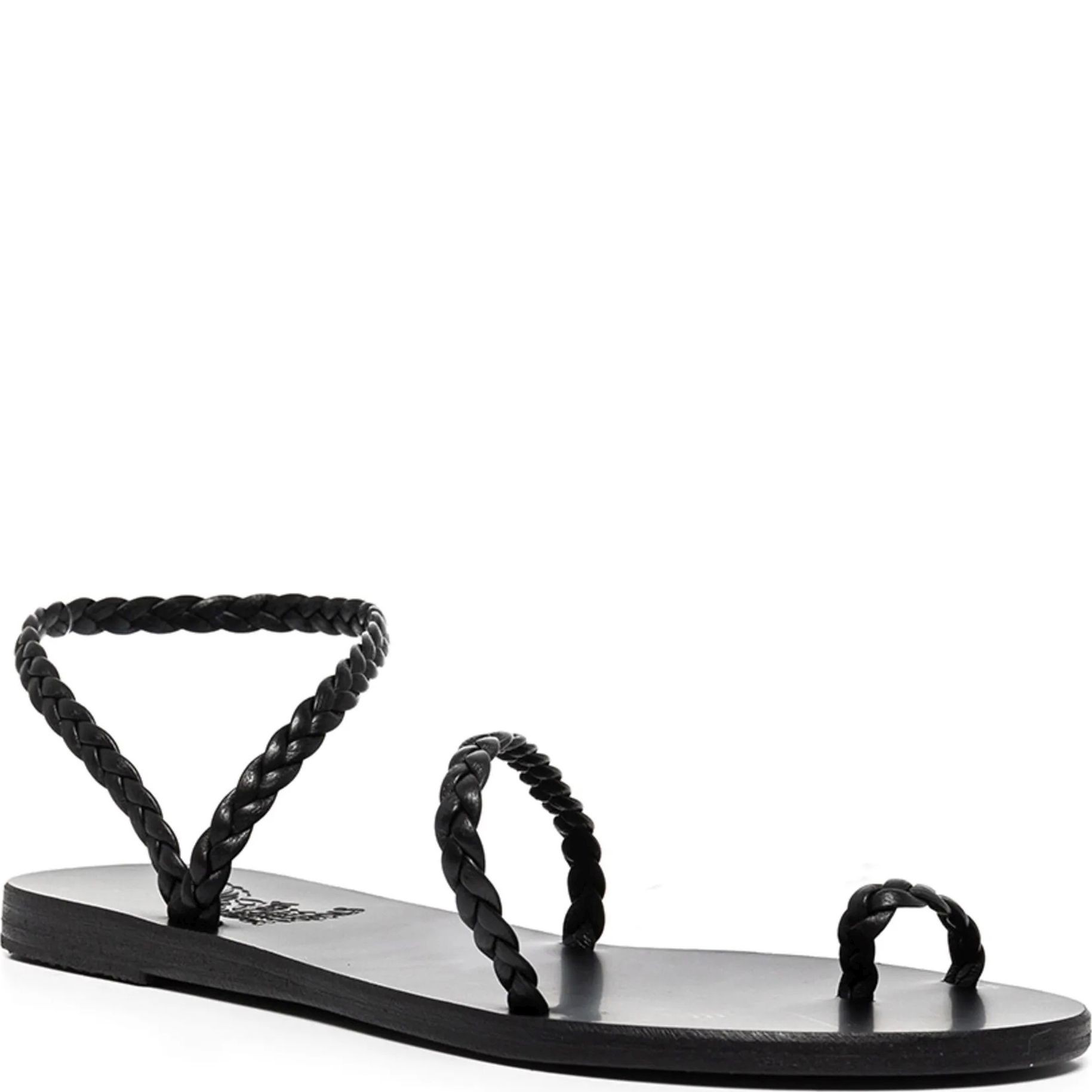 ANCIENT GREEK SANDAL Basutės moterims, Juoda, Eleftheria nappa sandals 1
