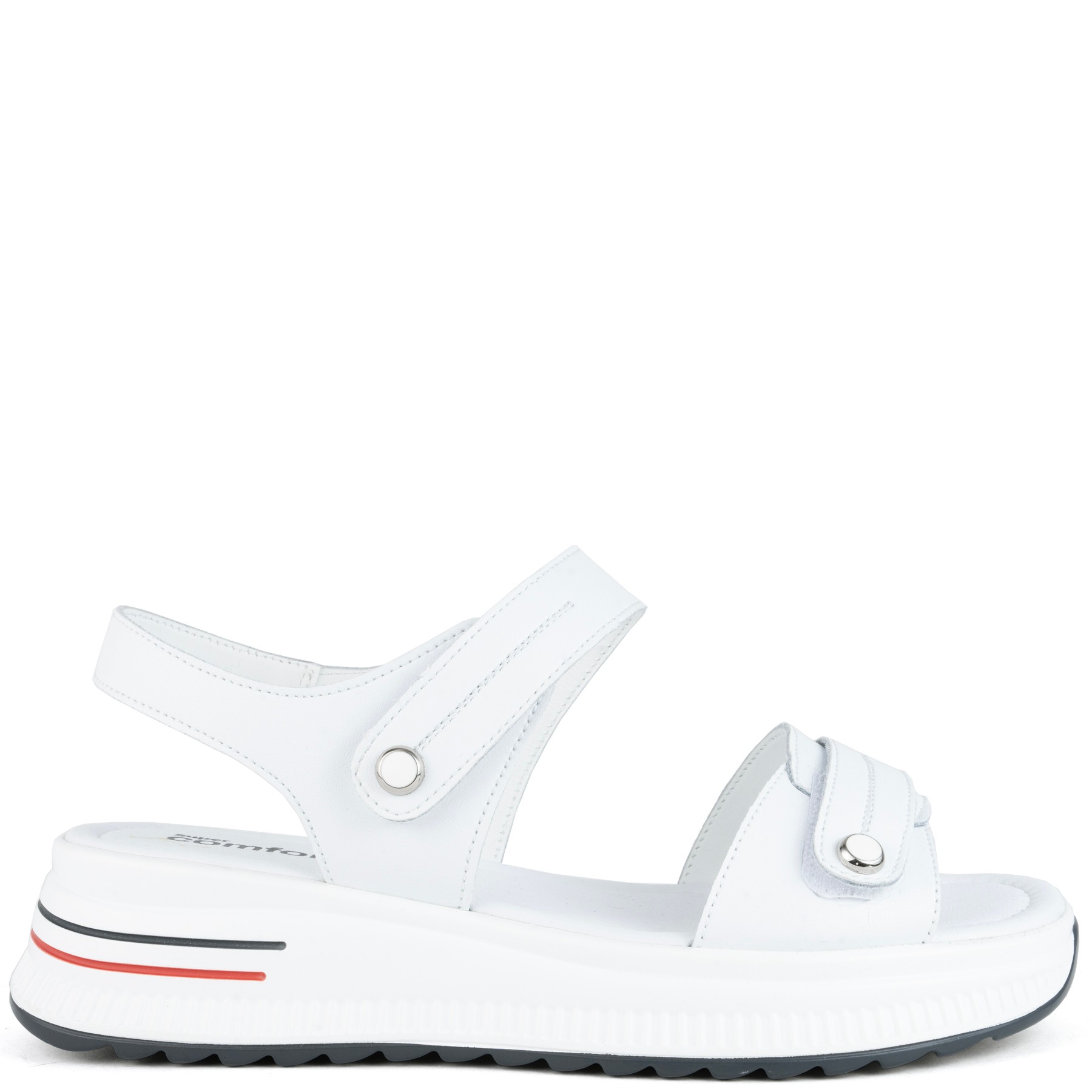 SUPER COMFORT Basutės moterims, Balta, Sandals 25SS 2