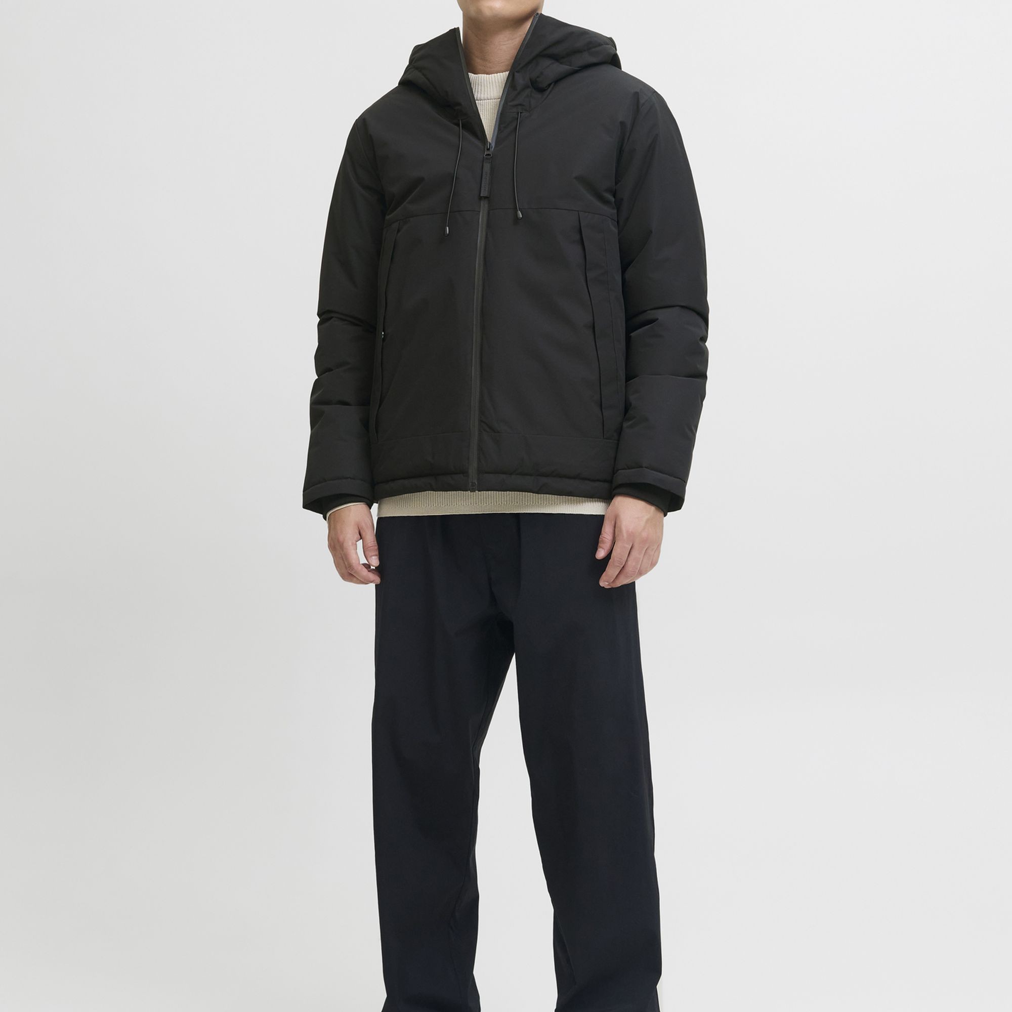 JACK & JONES Pūkinė striukė vyrams, Juoda, Union 4