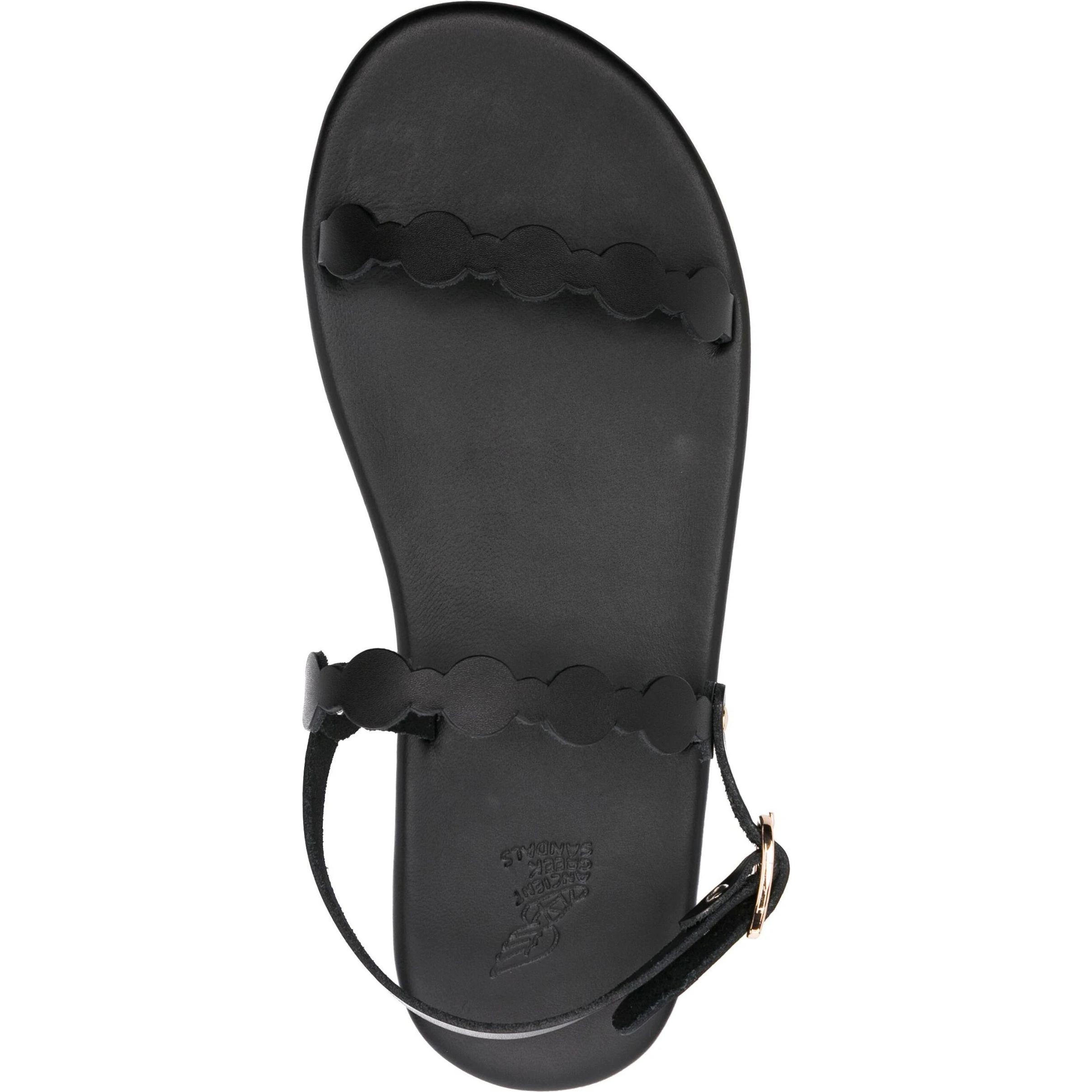 ANCIENT GREEK SANDAL Basutės moterims, Juoda, Orion vachetta sandals 4