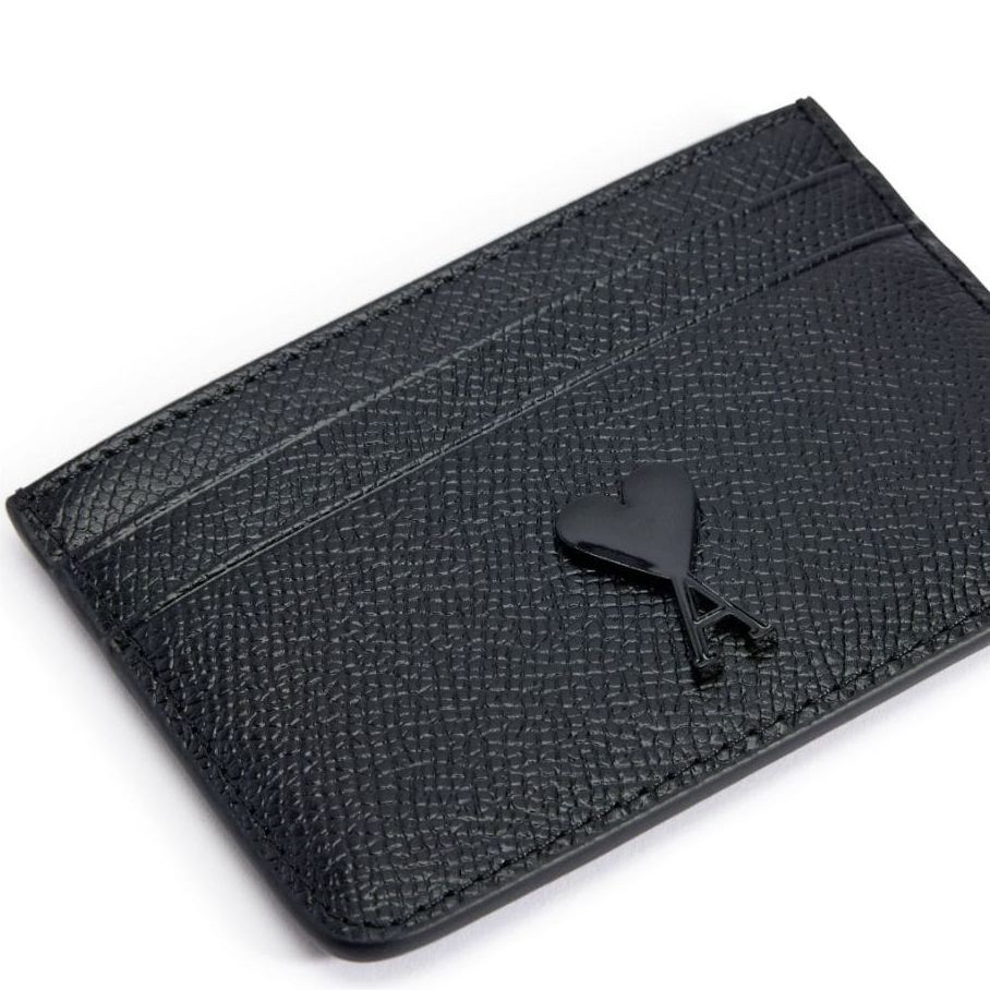 AMI PARIS Kortelių dėklas, Juoda, Adc card holder 3