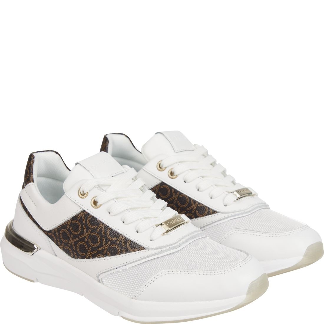 CALVIN KLEIN Sportiniai bateliai moterims, Balta, Flexi runner mono sport shoe 1