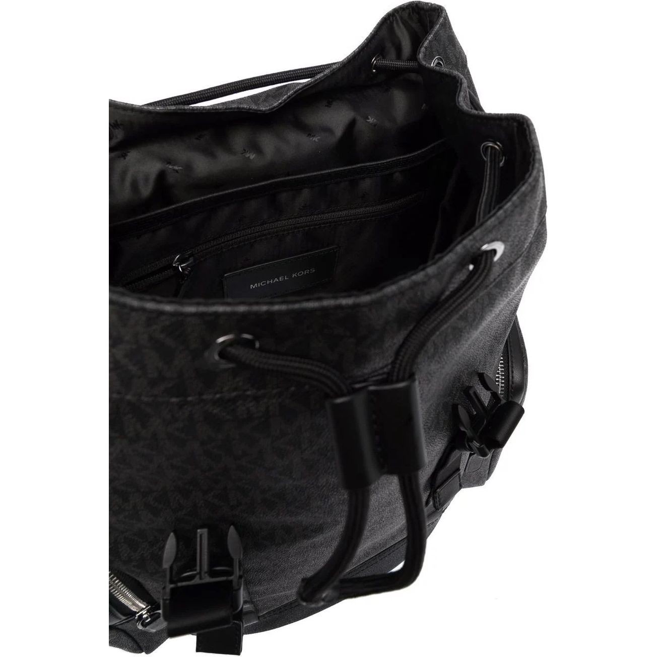 MICHAEL KORS Kuprinė vyrams, Juoda, Hudson logo backpack 4