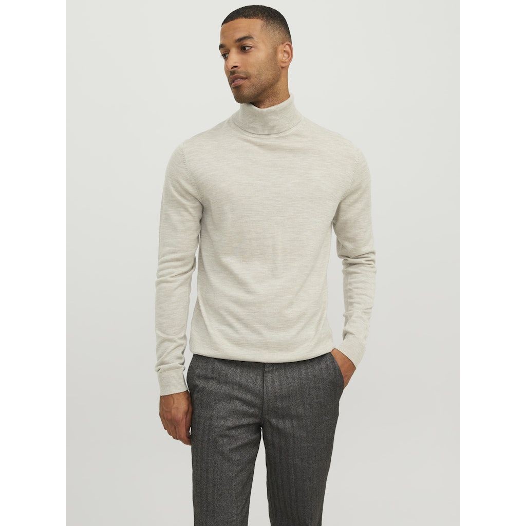 JACK & JONES Megztinis vyrams, Smėlio, JPRBLABUSHWICK MERINO 2