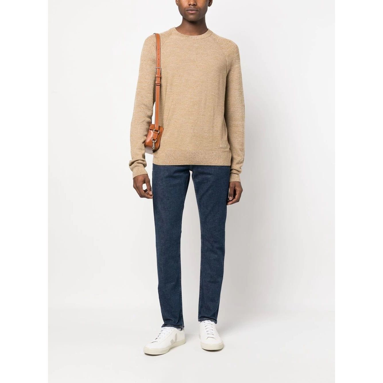 CALVIN KLEIN Megztinis vyrams, Kūno, Superior wool mouline sweater 2