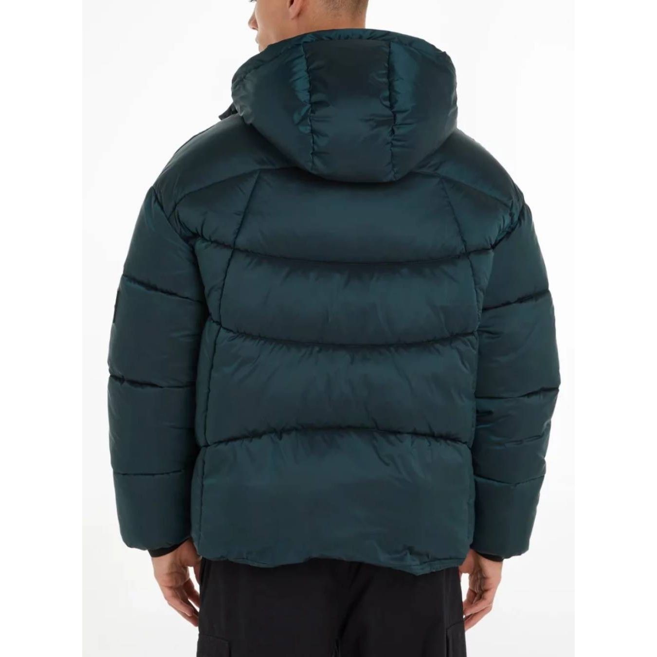 CALVIN KLEIN JEANS Pūkinė striukė vyrams, Mėlyna, Two tone ripstop puffer 3
