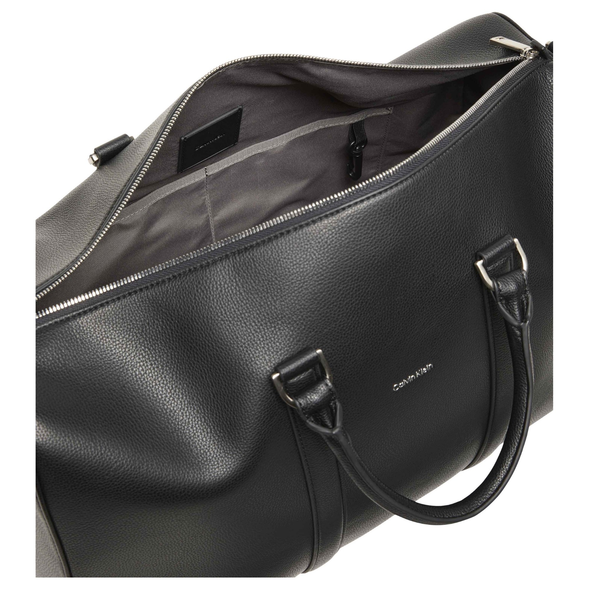 CALVIN KLEIN Rankinė, krepšys vyrams, Juoda, raised duffle 3