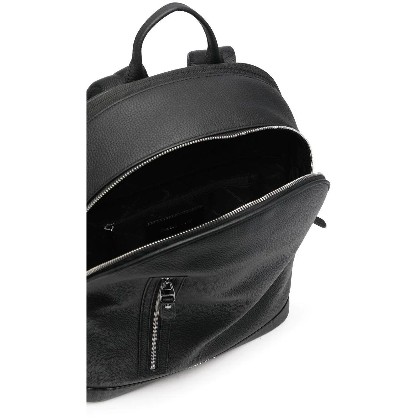 MICHAEL KORS Kuprinė vyrams, Juoda, Hudson slim leather backpack 4
