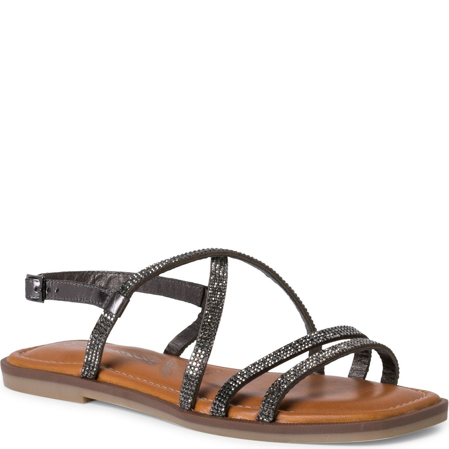 TAMARIS Basutės moterims, Juoda, SANDALS 1