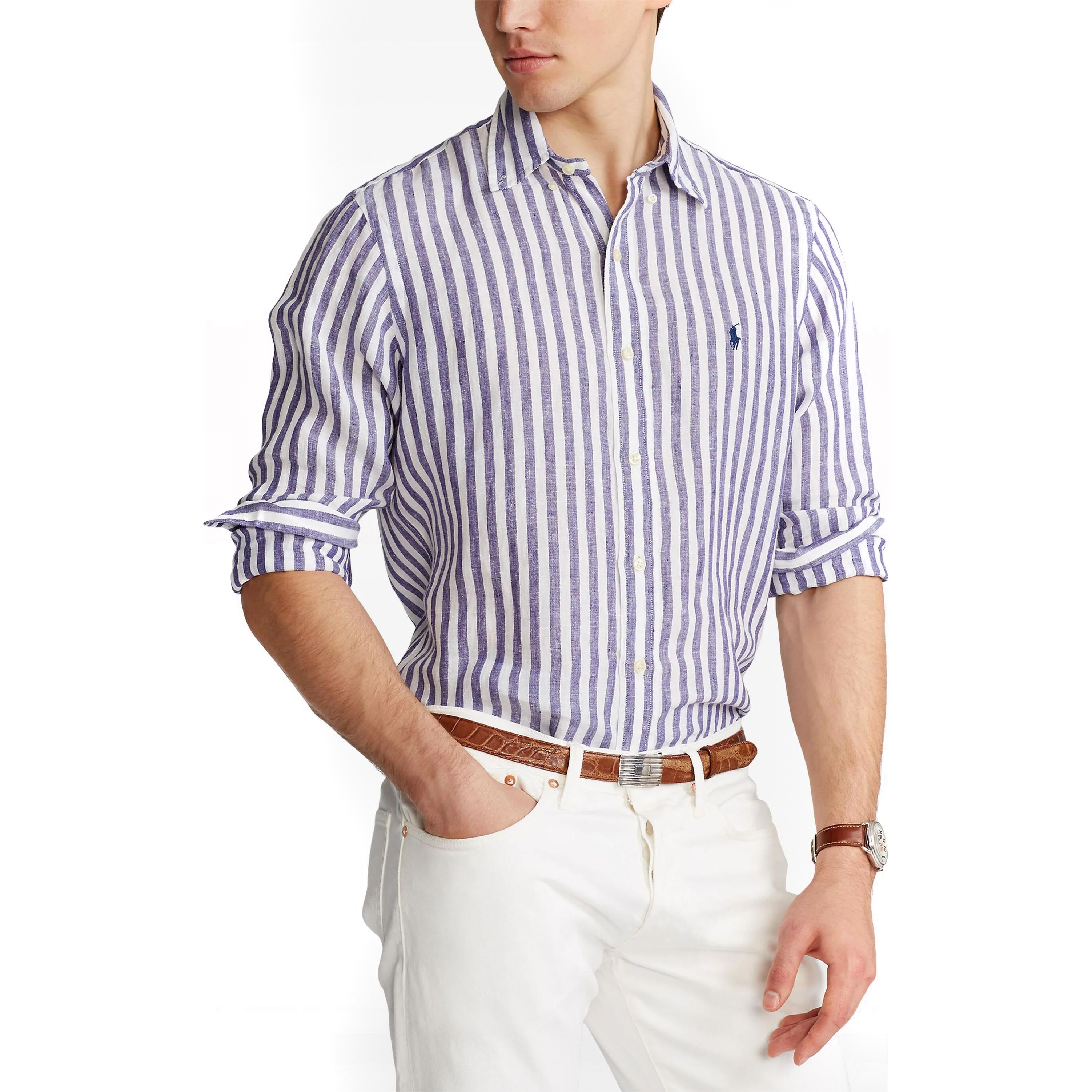 POLO RALPH LAUREN Marškiniai ilgomis rankovėmis vyrams, Marga, Long sleeve sport shirt 3