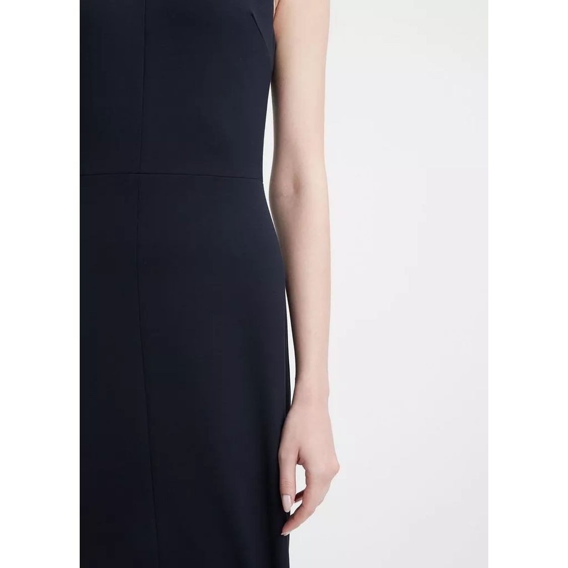 VINCE Midi suknelė moterims, Mėlyna, Seamed front sheath dress 4