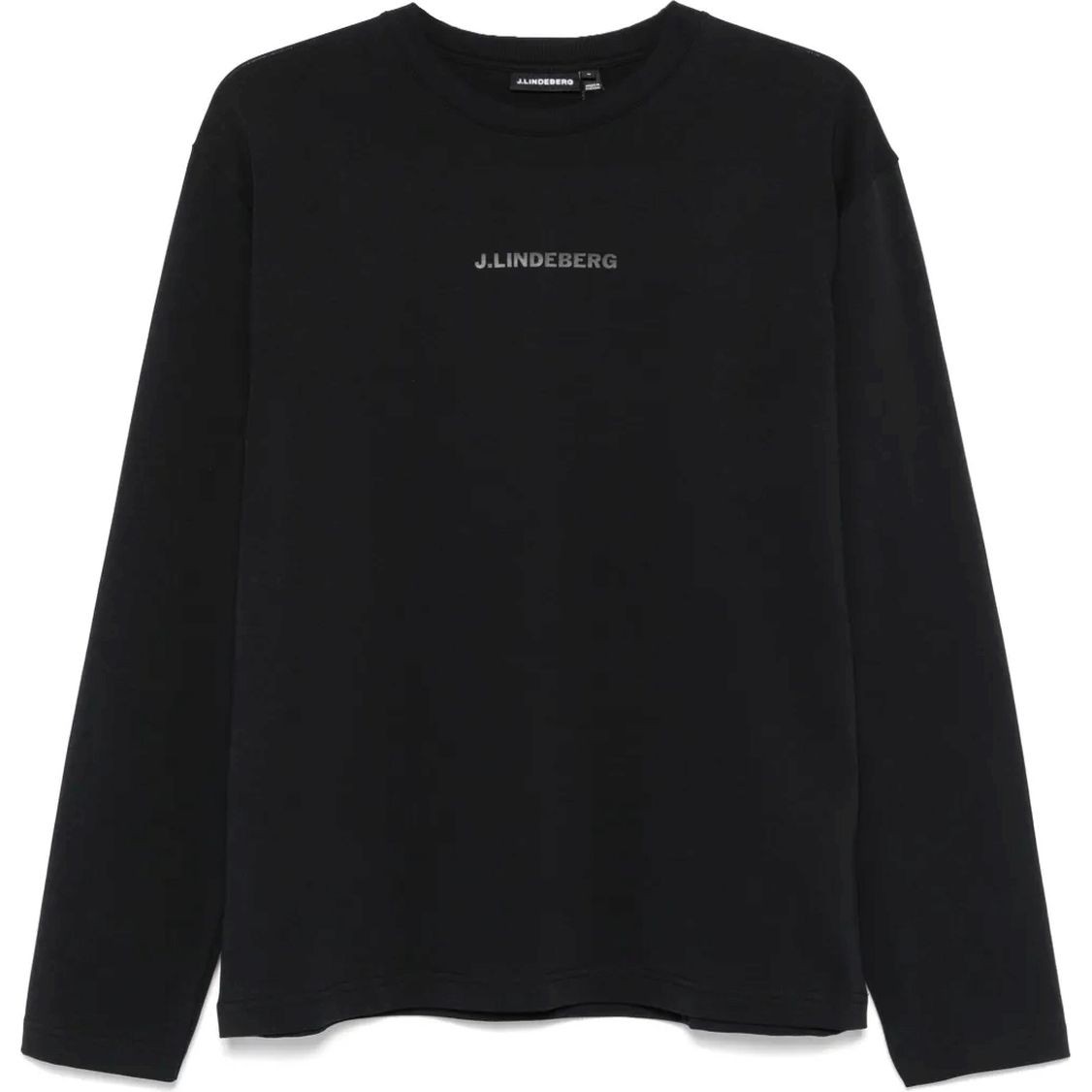 J.LINDEBERG Marškinėliai ilgom. rankovėmis vyrams, Juoda, Hale logo longsleeve t-shirt