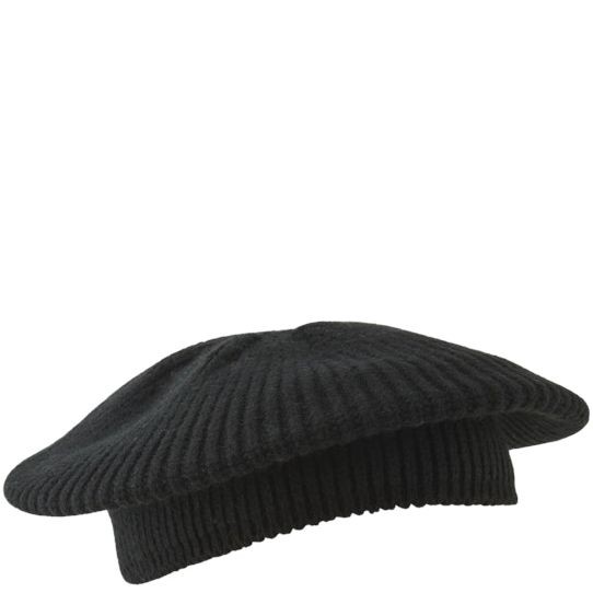 PIECES Skrybėlė moterims, Juoda, PCNAIMA BERET  BC