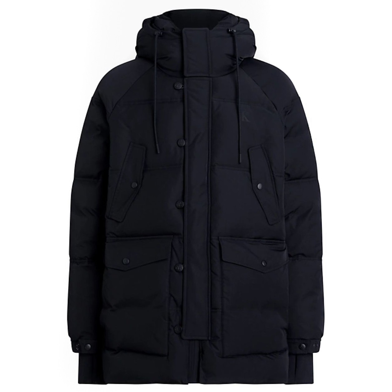 CALVIN KLEIN JEANS Pūkinė striukė vyrams, Juoda, Non-down technical parka 1