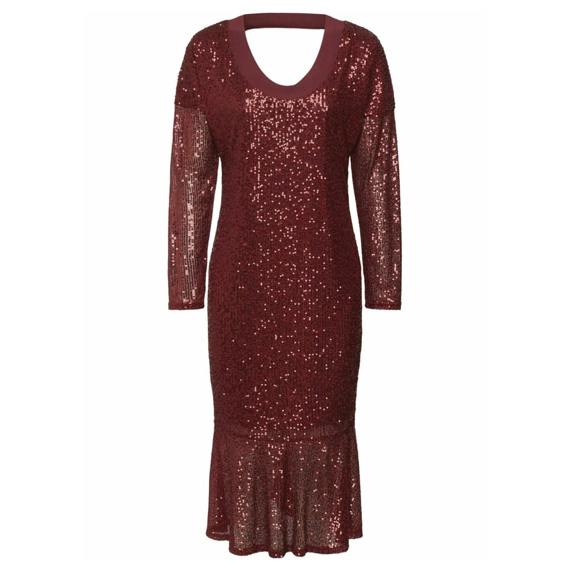 ESPRIT Midi suknelė moterims, Raudona, EspritCollection