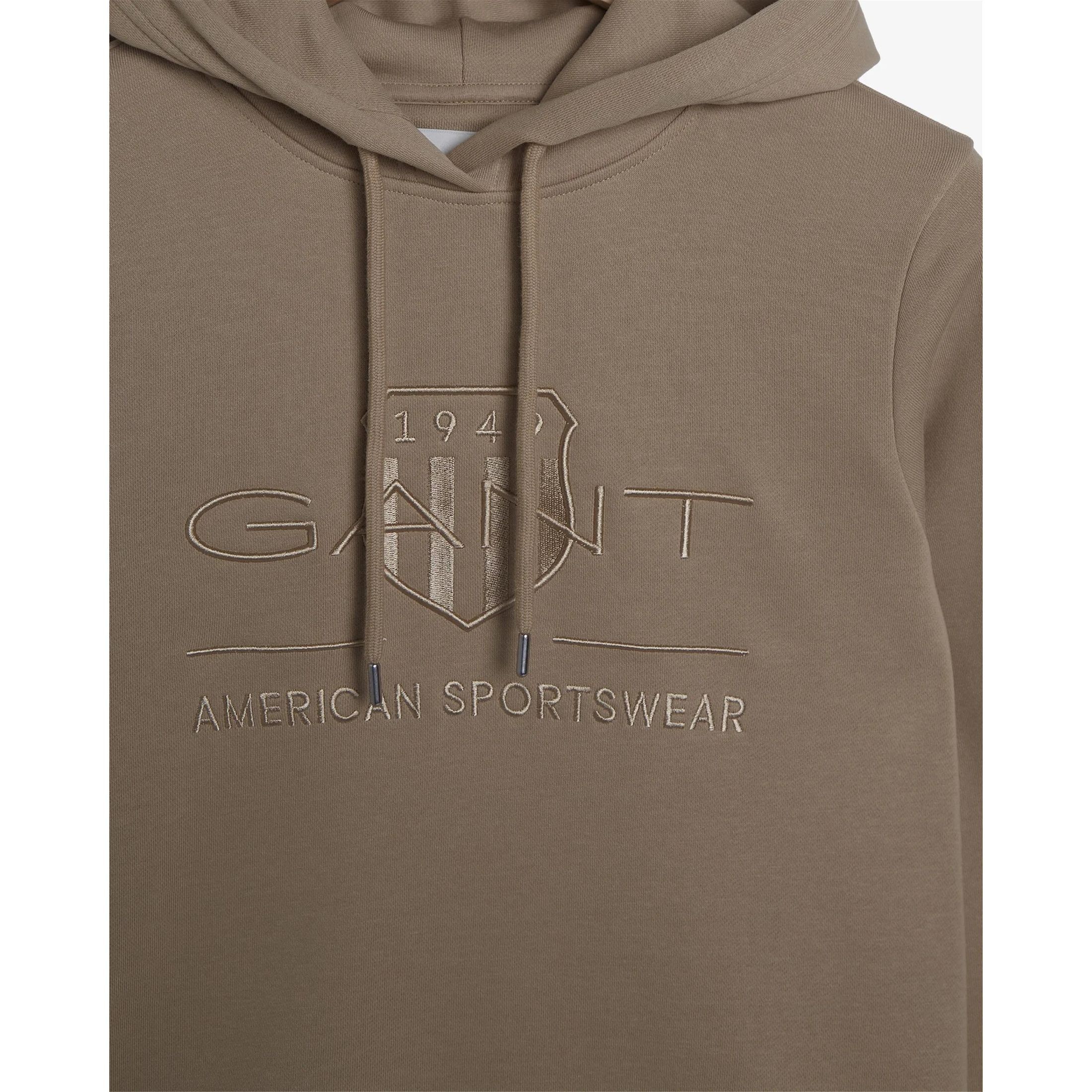 GANT Midi suknelė moterims, Žalia, REG TONAL SHIELD DRESS 2
