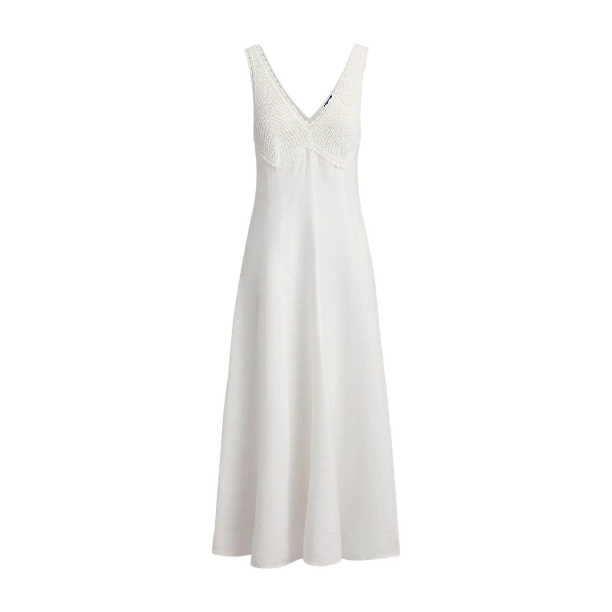 POLO RALPH LAUREN Midi suknelė moterims, Balta, Woven-fit & flare-dresses 1