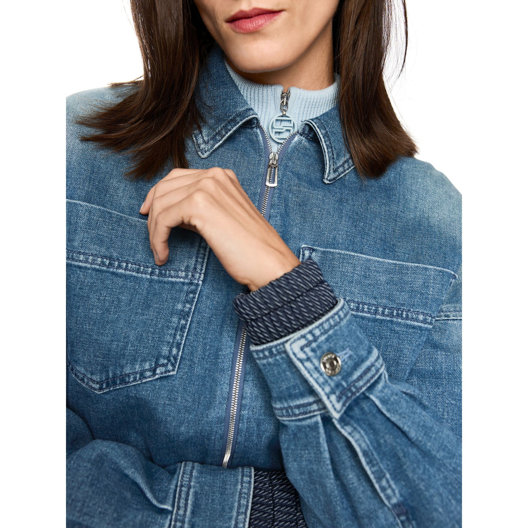 MARC CAIN Striukė moterims, Mėlyna, Jacket 4