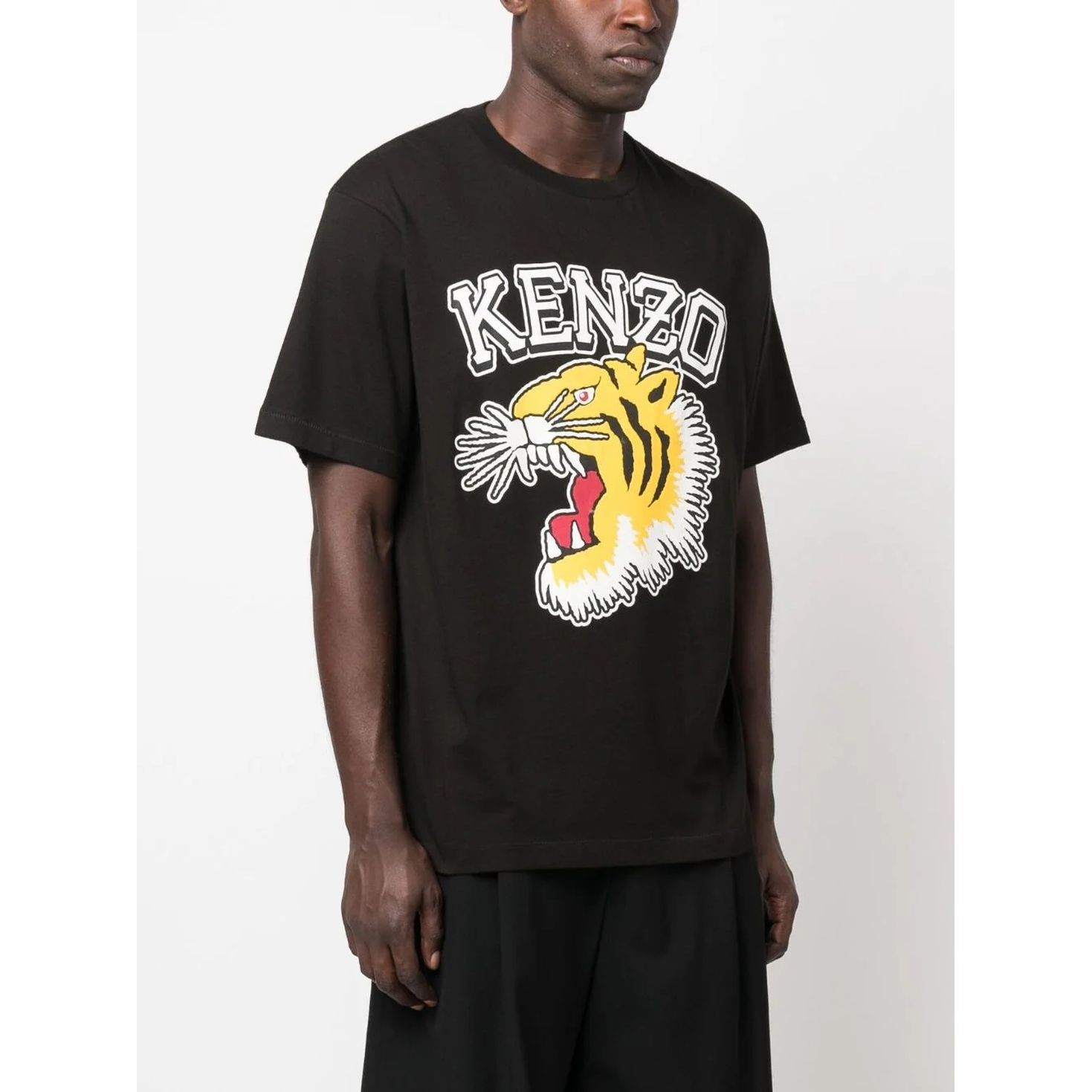 KENZO Marškinėliai trump. rankovėmis vyrams, Juoda, Tiger varsity oversize t-shirt 2