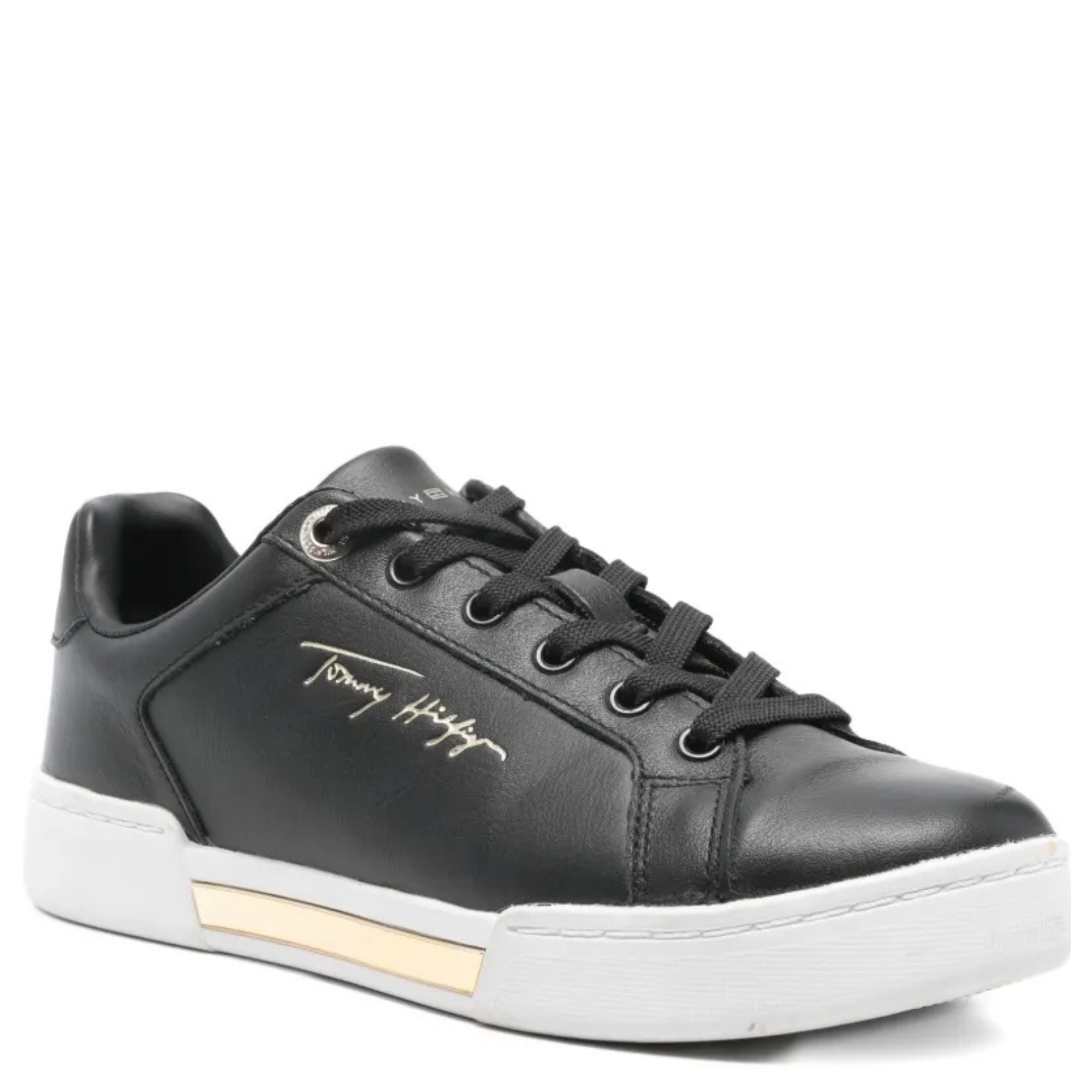 TOMMY HILFIGER Bateliai - moterims, Juoda, ELEVATED SNEAKER 1