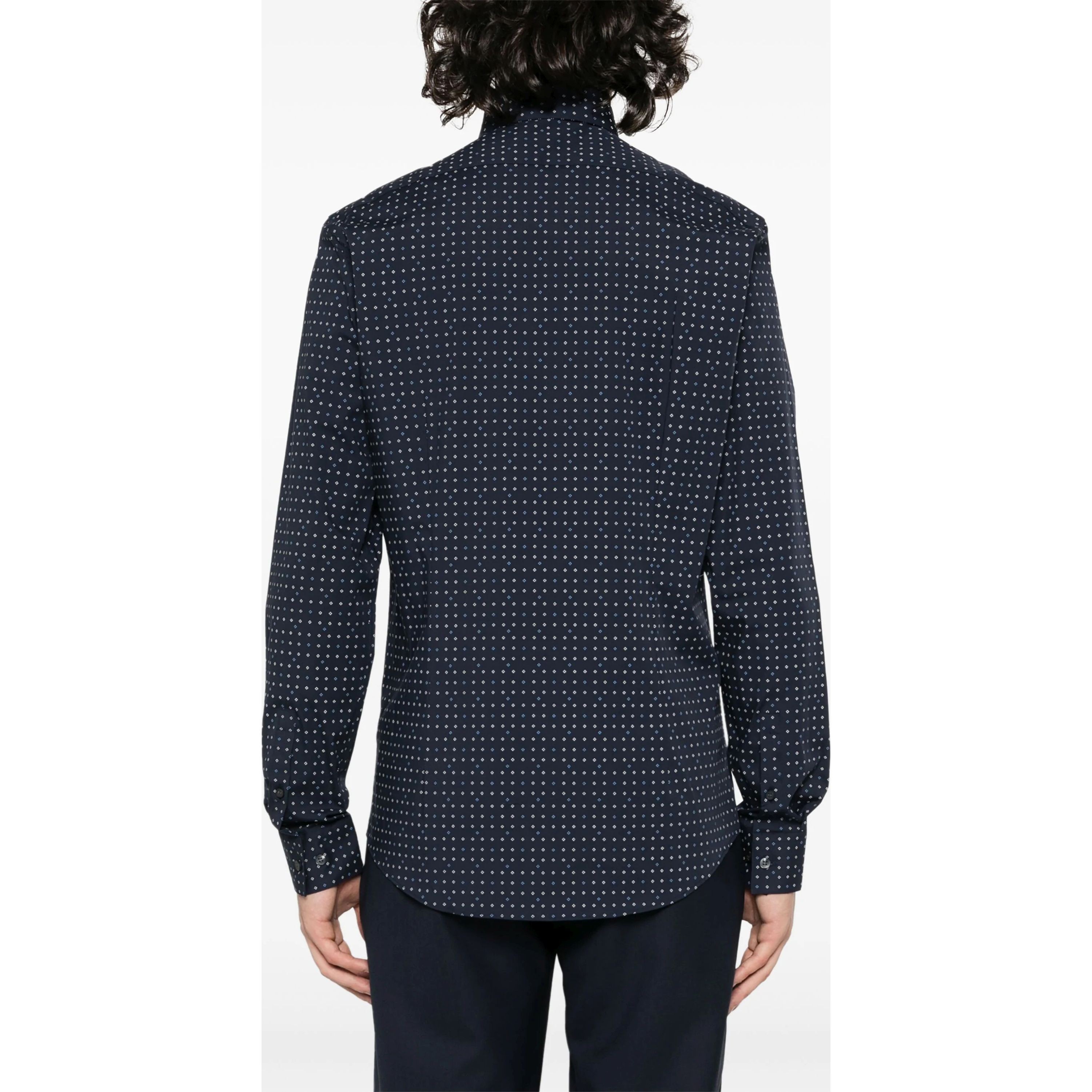 CALVIN KLEIN Marškiniai ilgomis rankovėmis vyrams, Mėlyna, L/s shirt 3
