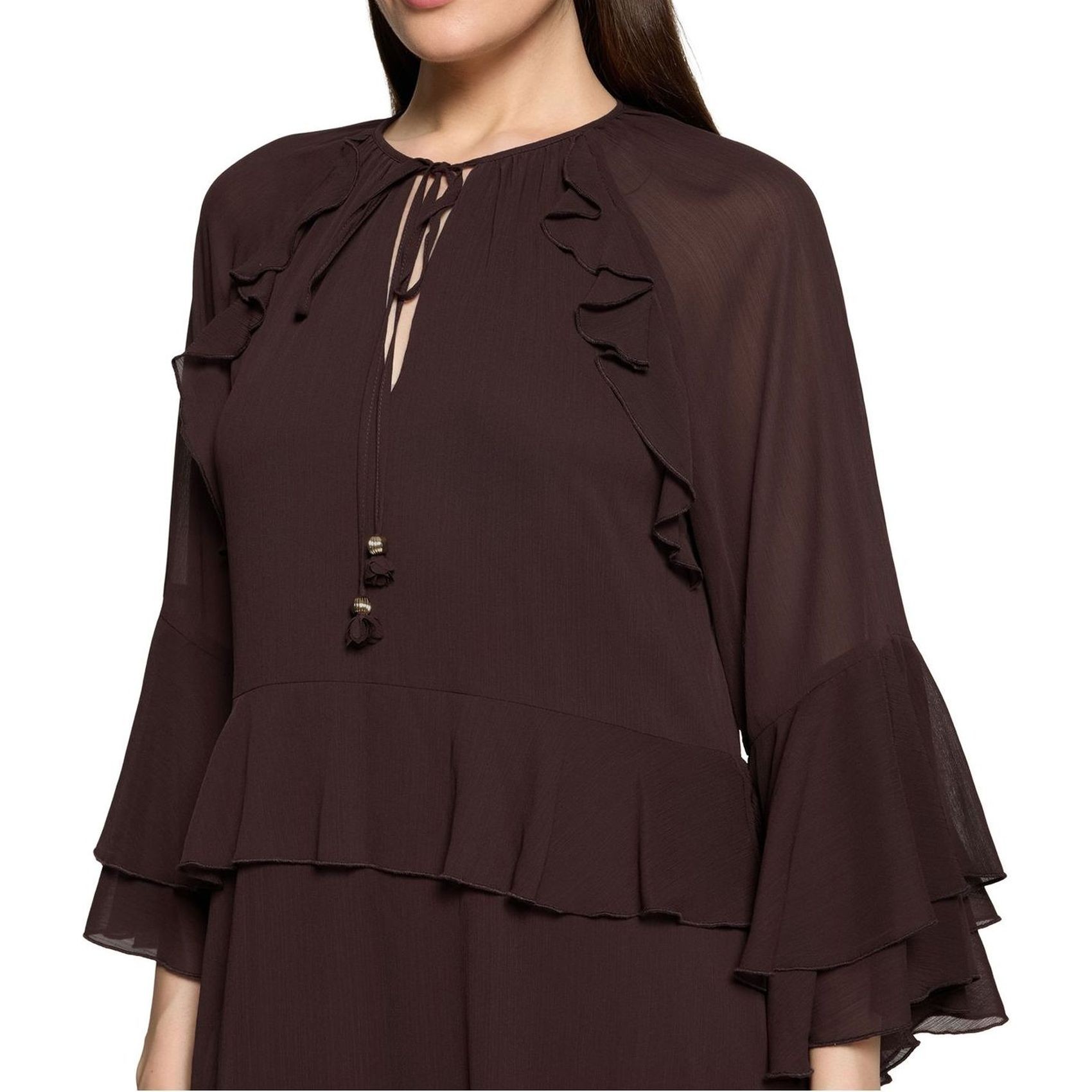 VERA MONT Mini suknelė moterims, Ruda, Short dress 5