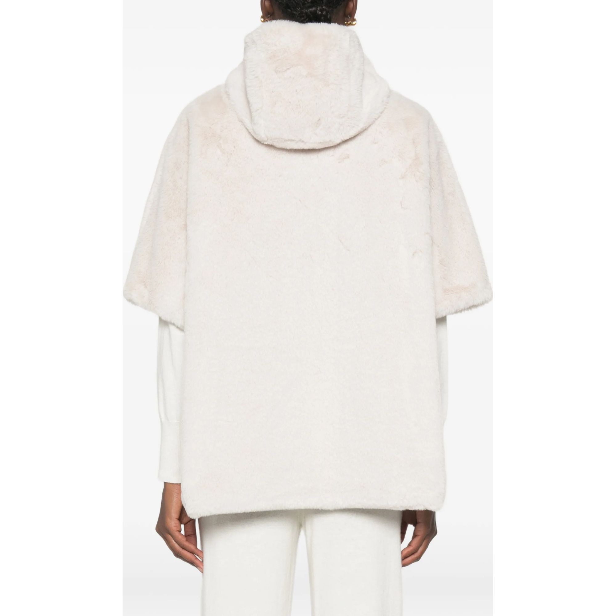 SERGIO MORETTI Kailiniai moterims, Smėlio, Fur coats 4
