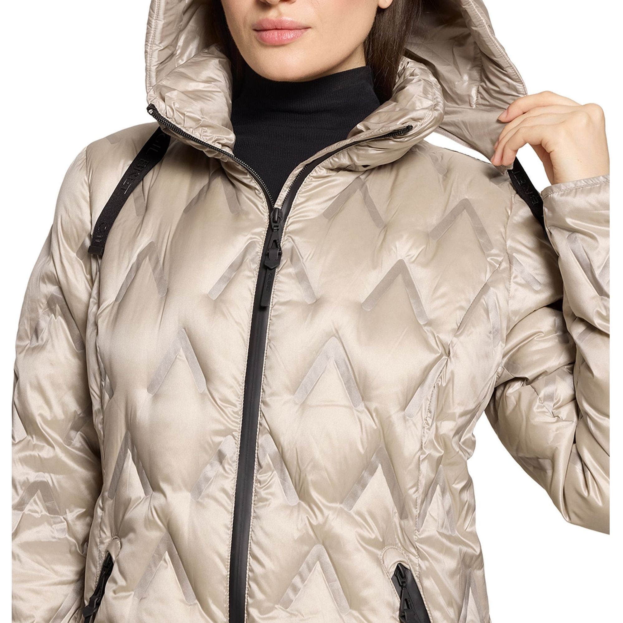 GIL BRET Pūkinis paltas moterims, Pilka, Down Coat 6