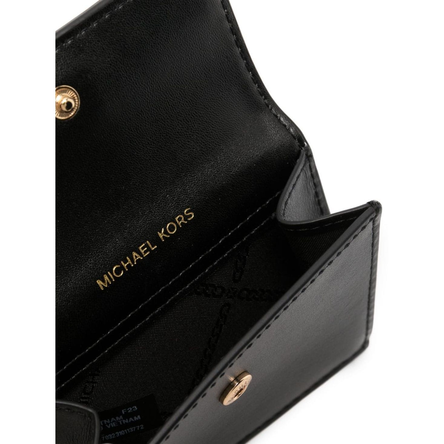 MICHAEL KORS Piniginė moterims, Juoda, SM flap card case 3