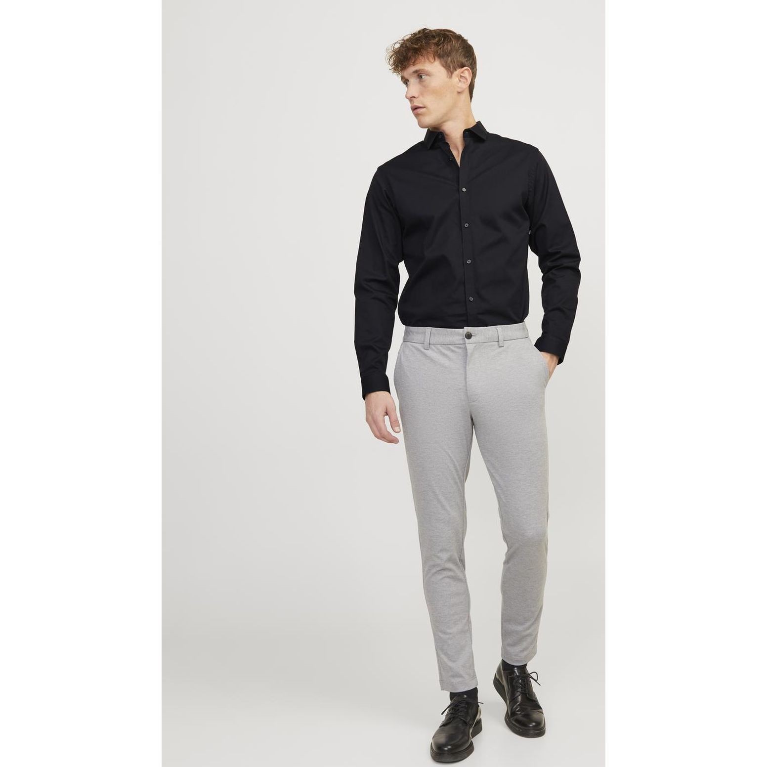 JACK & JONES Marškiniai vyrams, Juoda, JPRBLACARDIFF SHIRT L/ 4