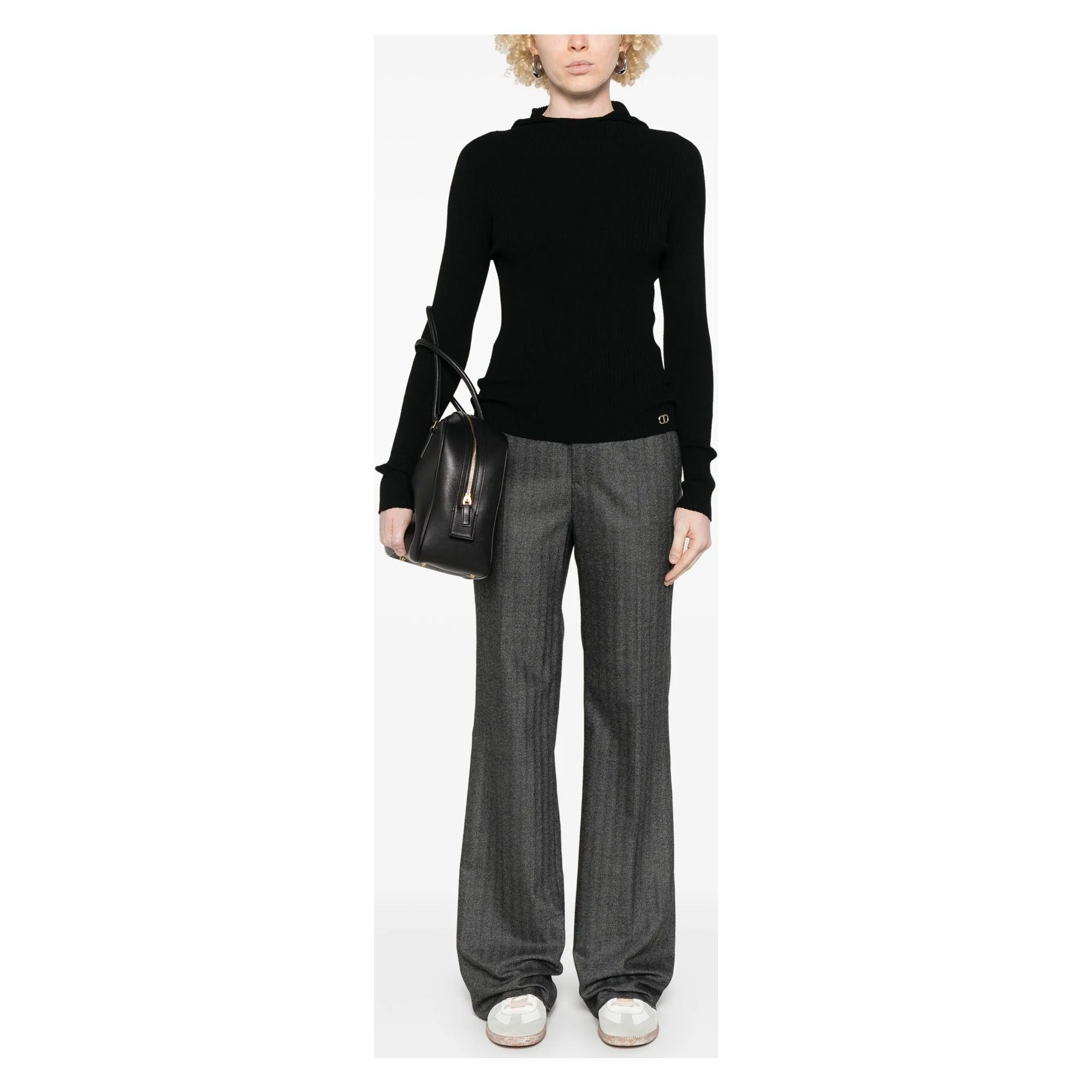 TWINSET Džemperis moterims, Juoda, Viscose jumper 2