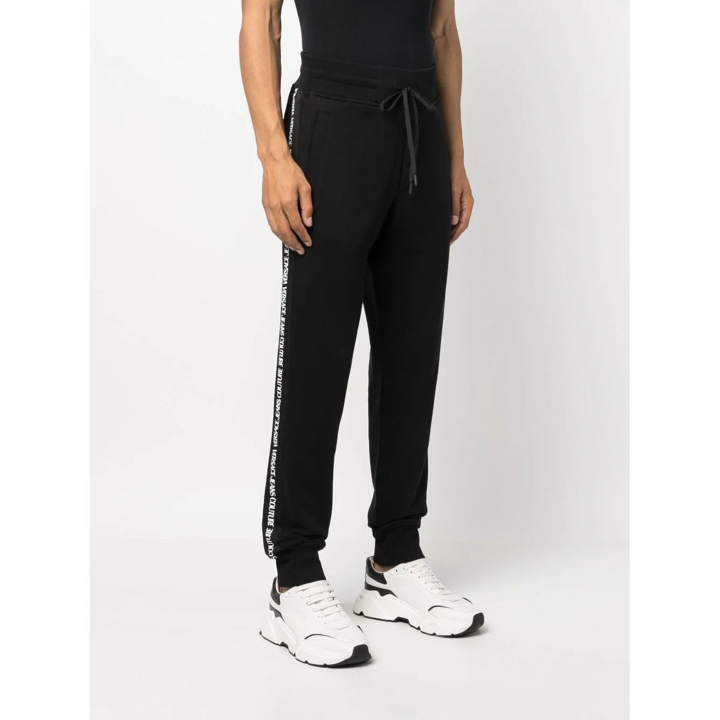 VERSACE JEANS CUTURE Sportinės kelnės vyrams, Juoda, Jogger pants 3