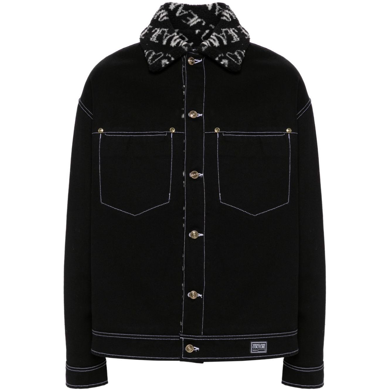 VERSACE JEANS CUTURE Džinsinis švarkas vyrams, Juoda, Jacket d fix