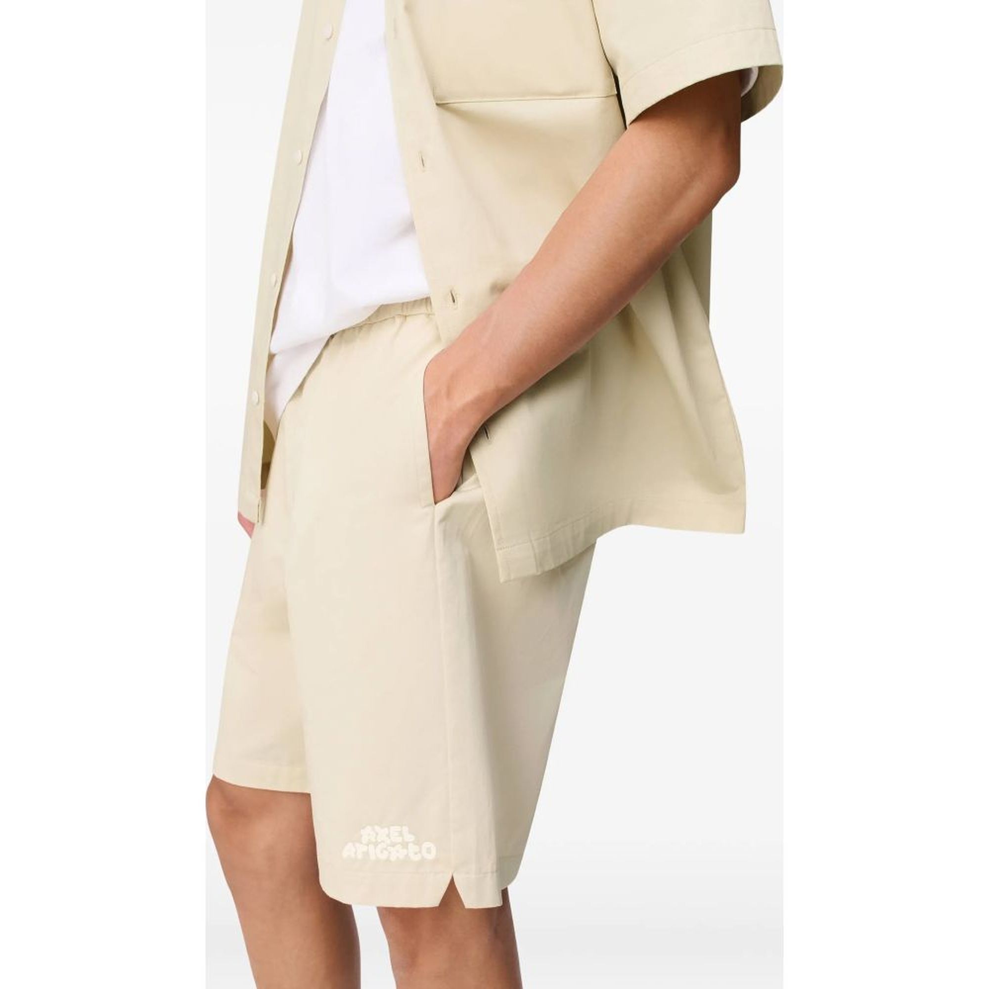 AXEL ARIGATO Šortai vyrams, Smėlio, Heath shorts 6
