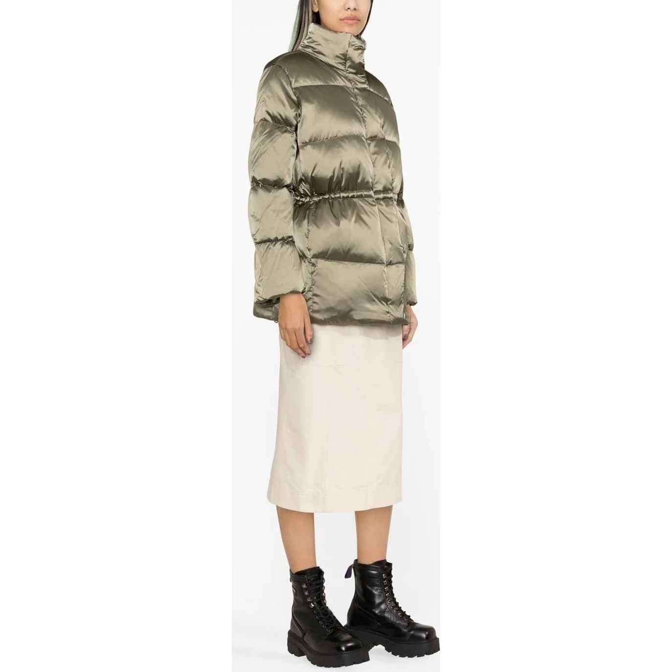CALVIN KLEIN Pūkinis paltas moterims, Žalia, Padded Coats 4