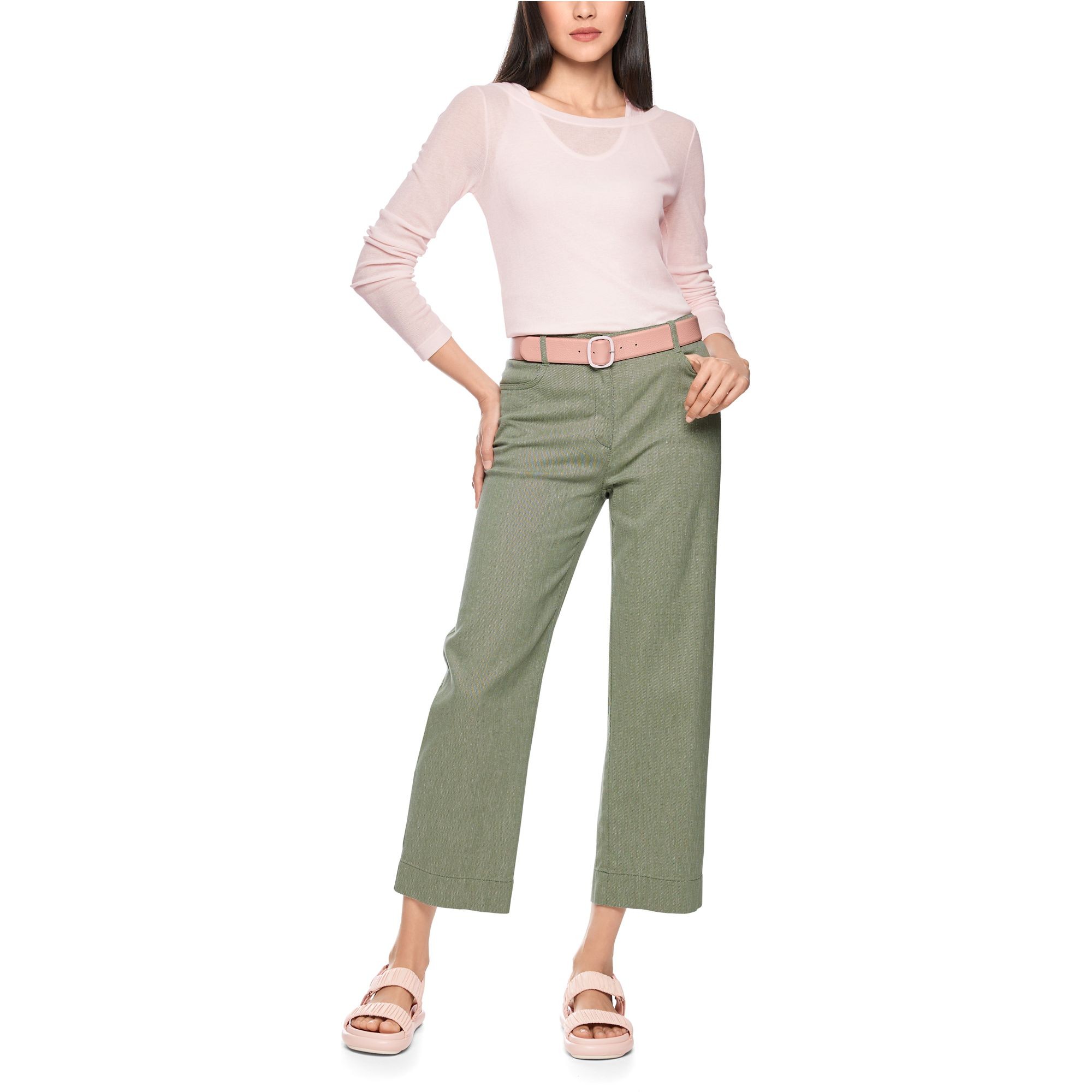 MARC CAIN Kelnės moterims, Žalia, Pants 2